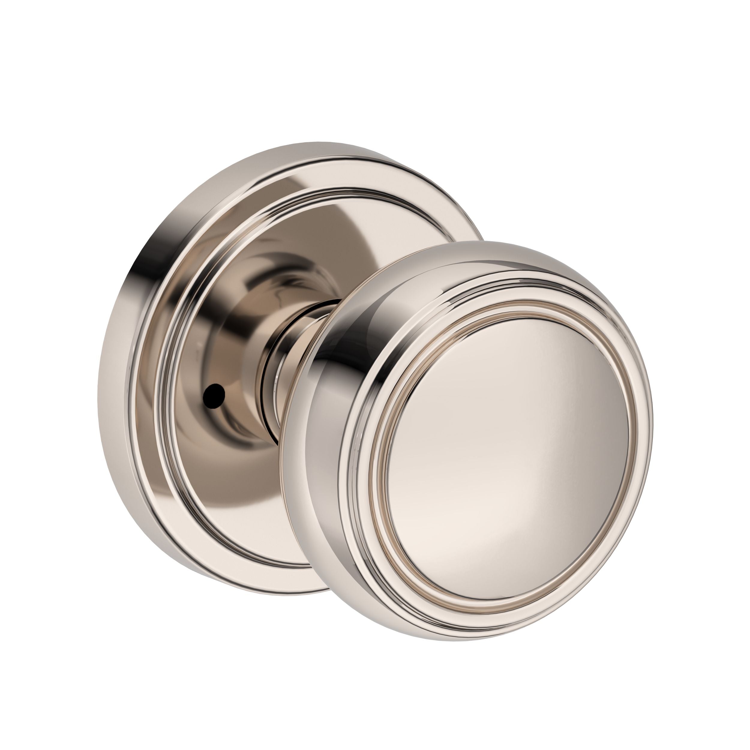 polished nickel door knob
