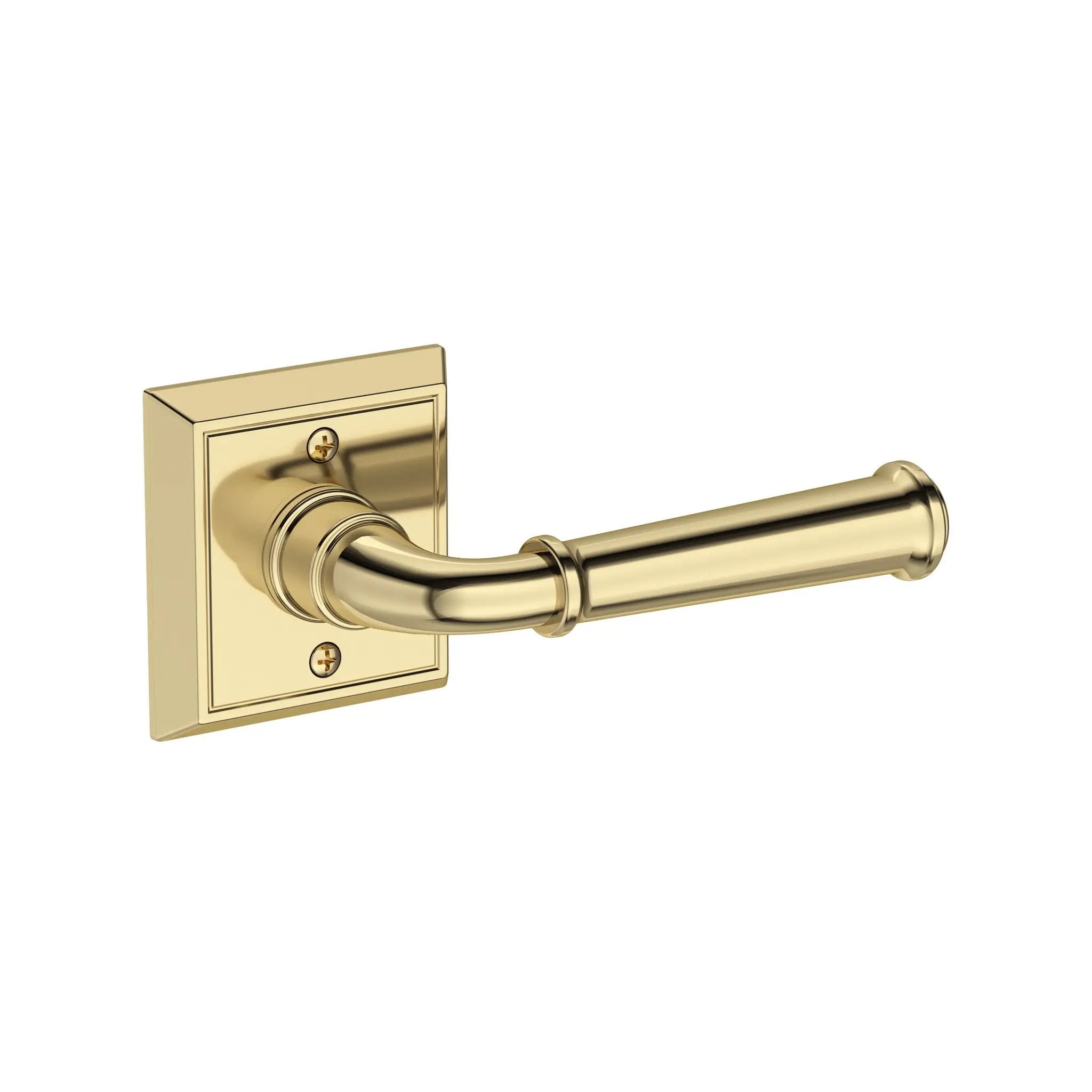 Baldwin Reserve Dunsmoor Lever with Chamfered Square Rose by Baldwin
