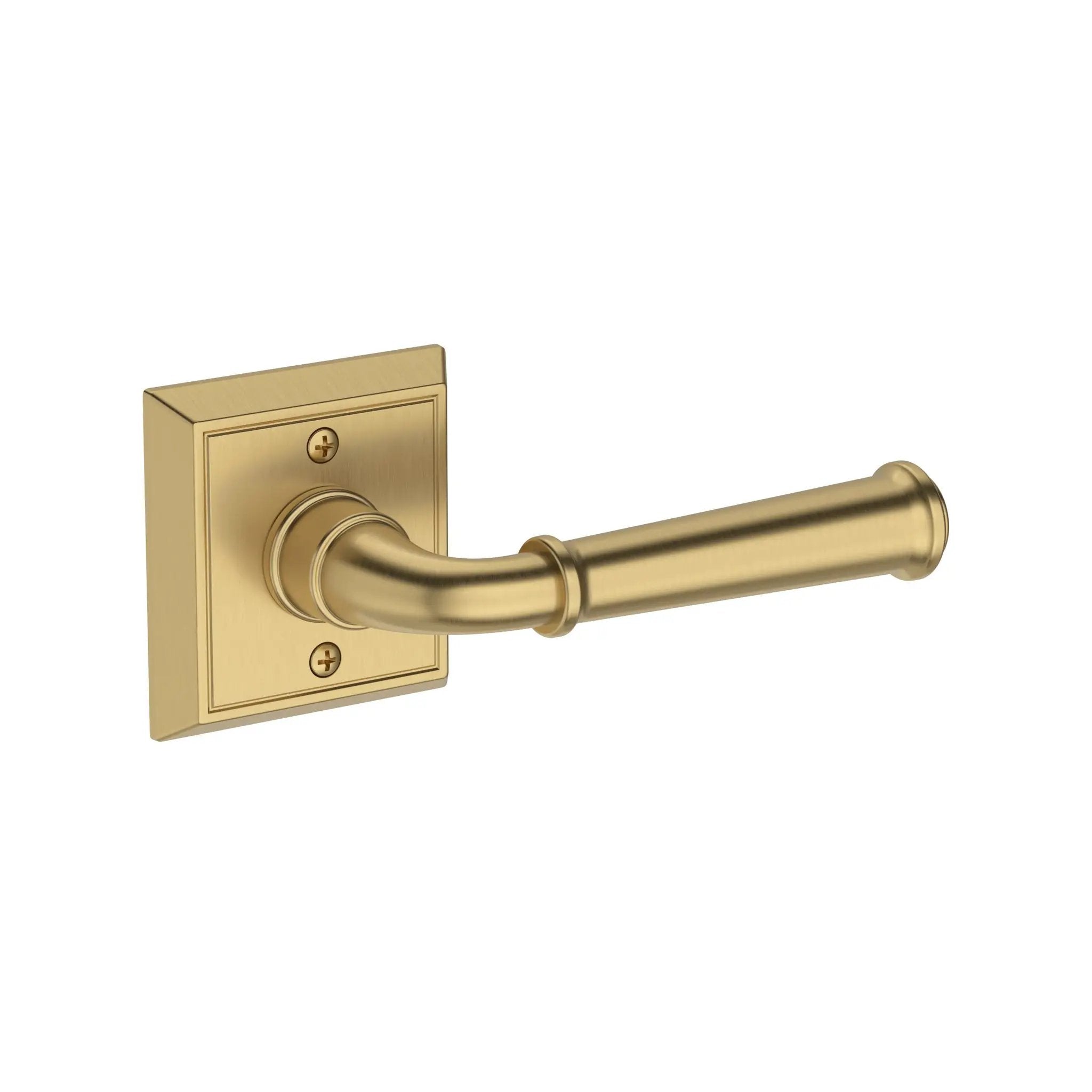 Baldwin Reserve Dunsmoor Lever with Chamfered Square Rose by Baldwin