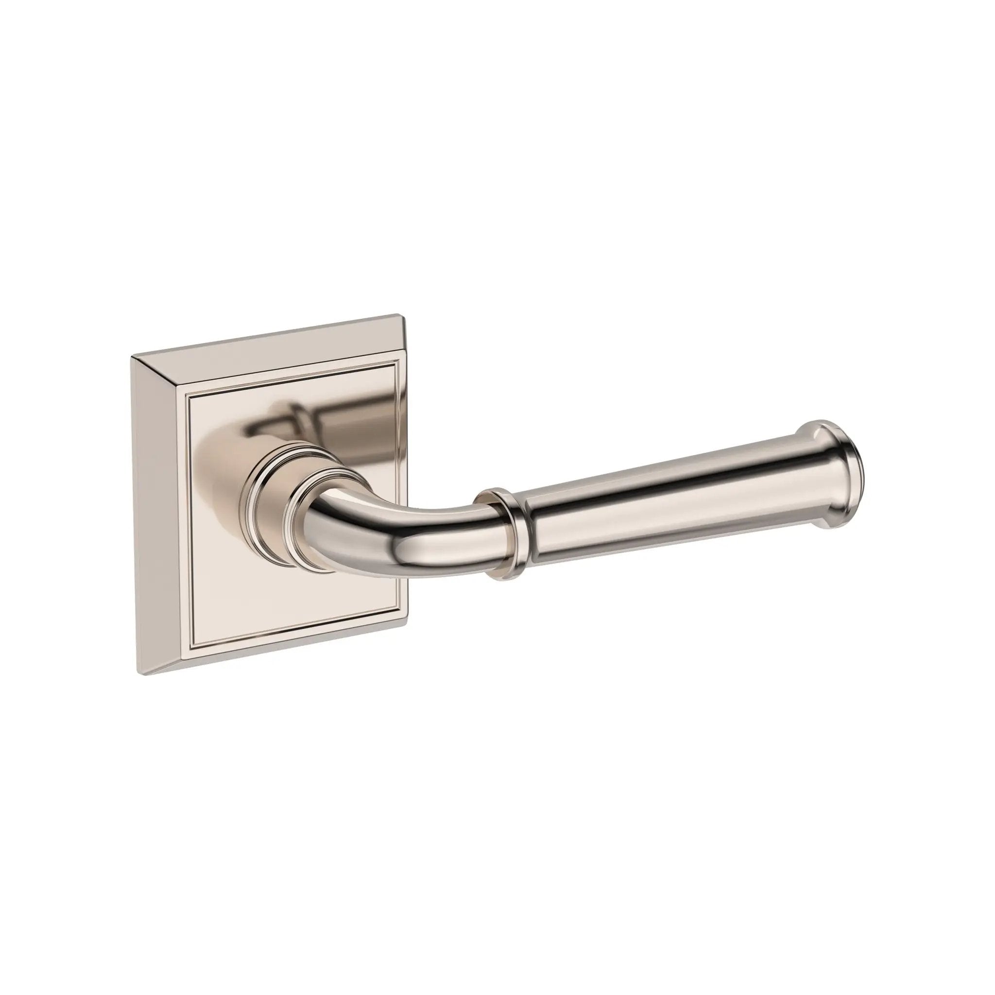 polished nickel door lever