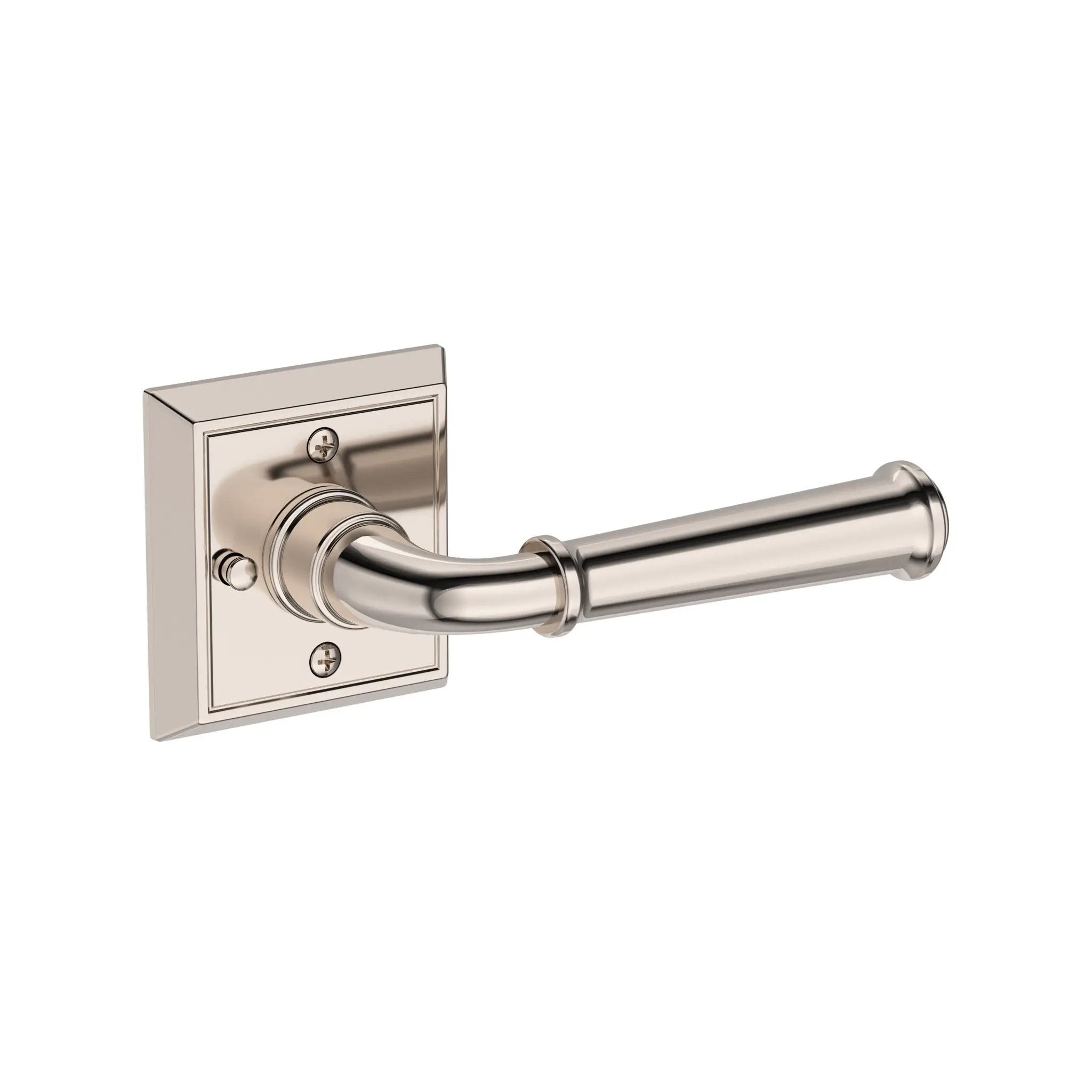 Baldwin Reserve Dunsmoor Lever with Chamfered Square Rose by Baldwin