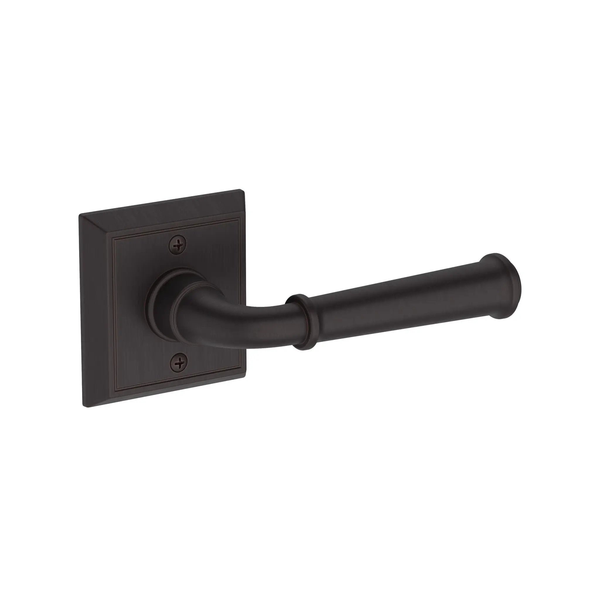 Baldwin Reserve Dunsmoor Lever with Chamfered Square Rose by Baldwin