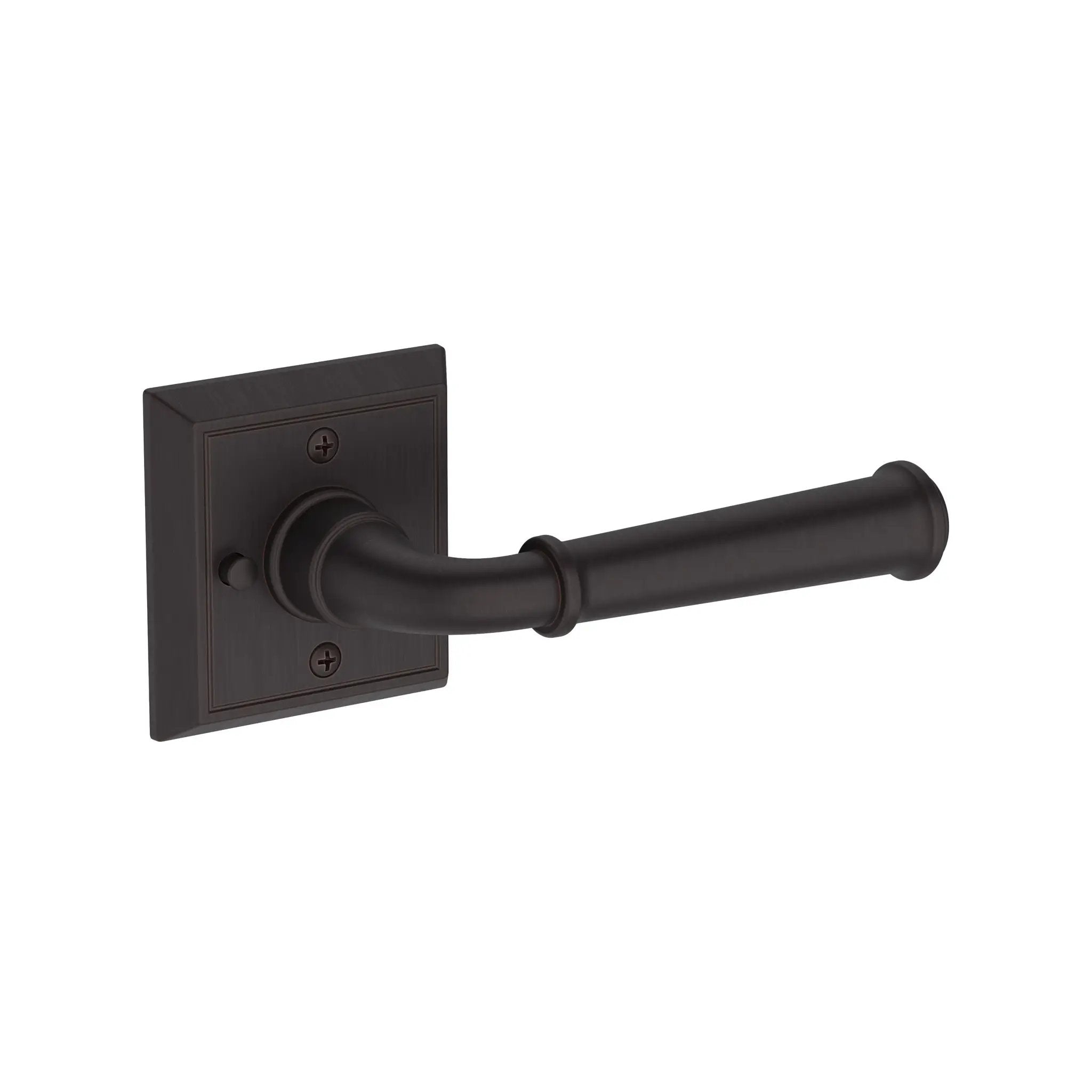 Baldwin Reserve Dunsmoor Lever with Chamfered Square Rose by Baldwin