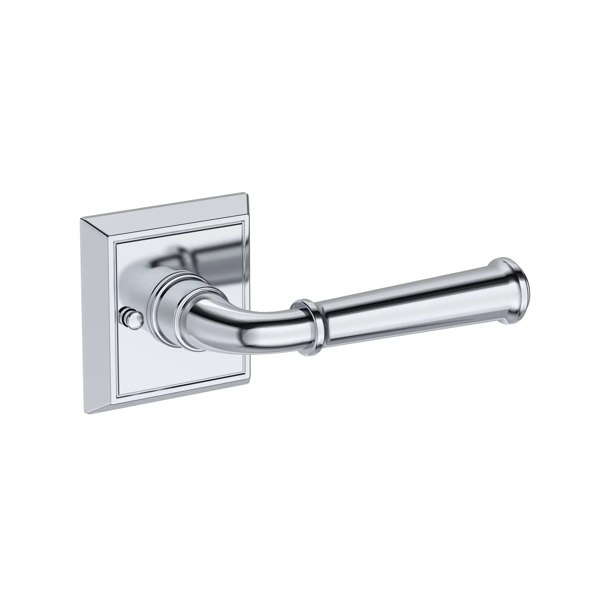 Baldwin Reserve Dunsmoor Lever with Chamfered Square Rose by Baldwin