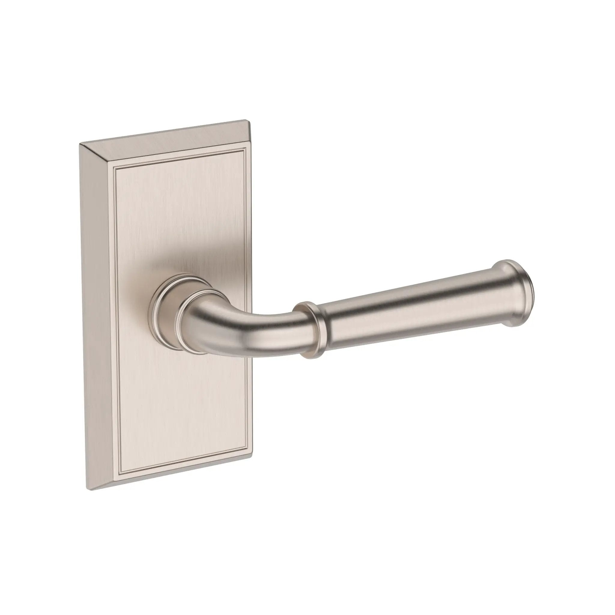 satin nickel door lever