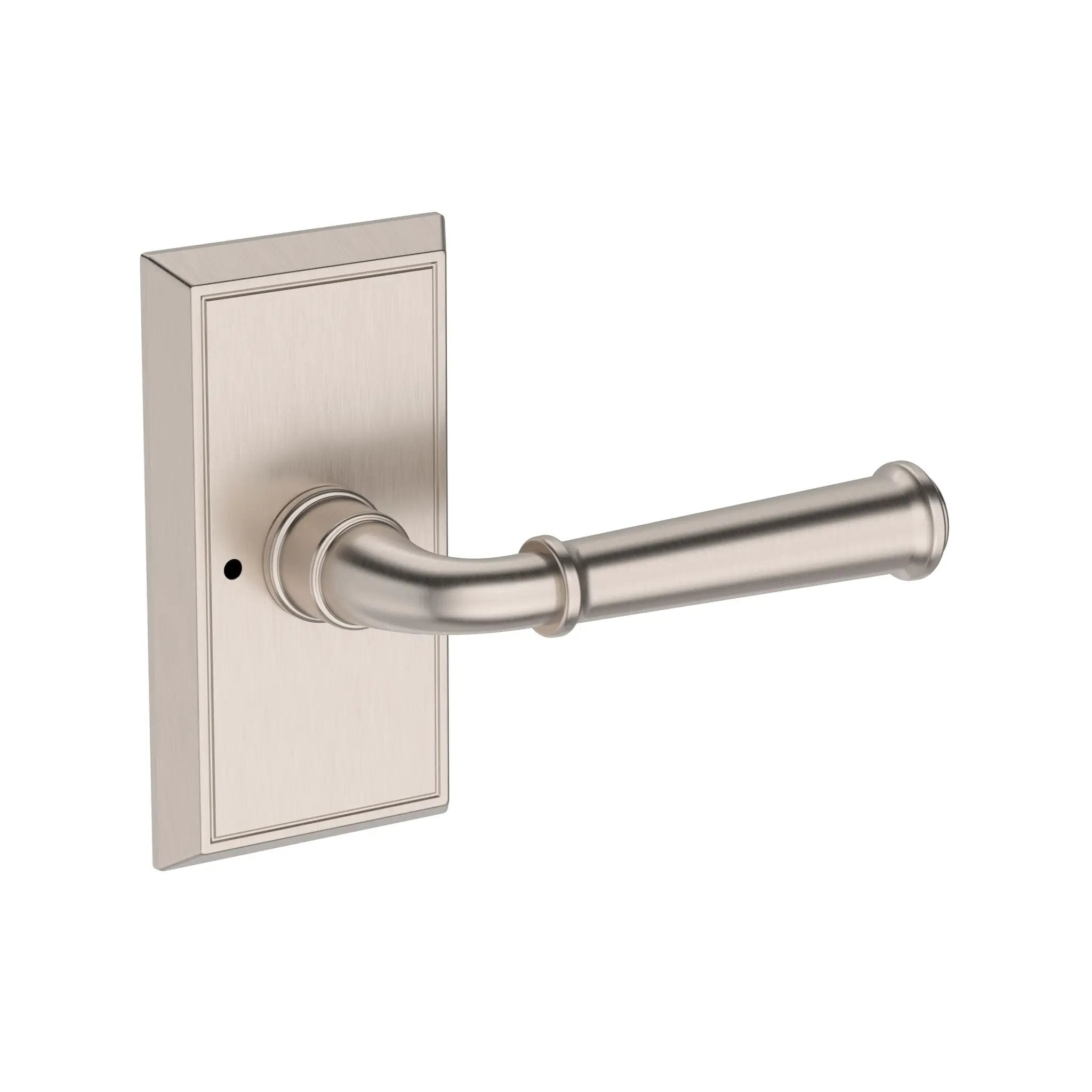 satin nickel door lever