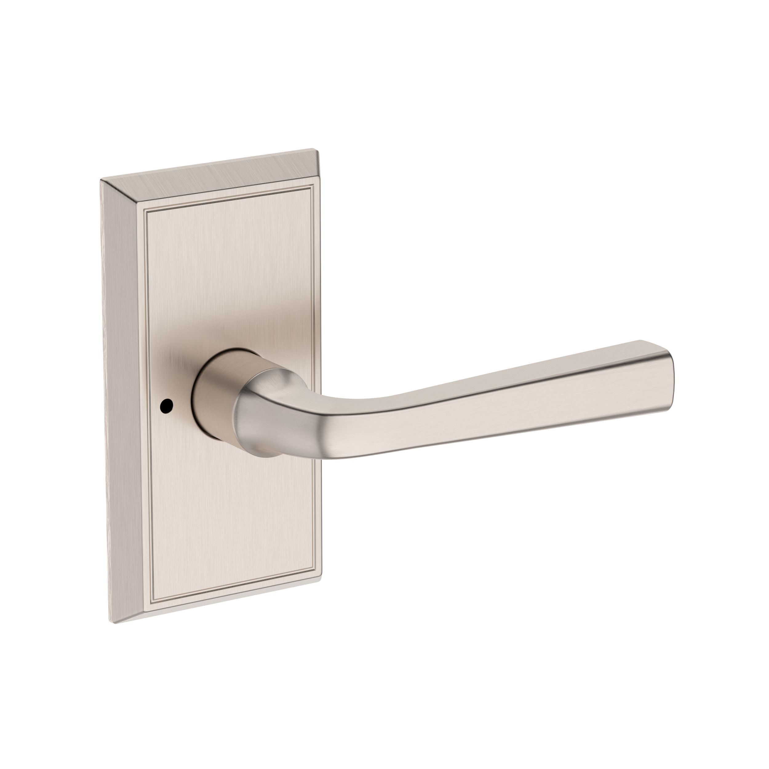 satin nickel door lever