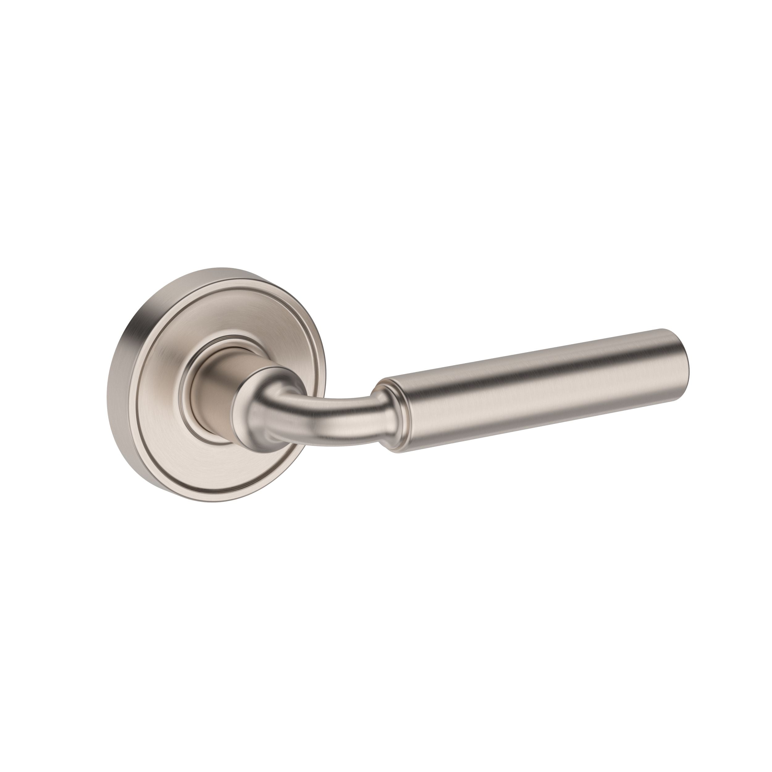 satin nickel door lever