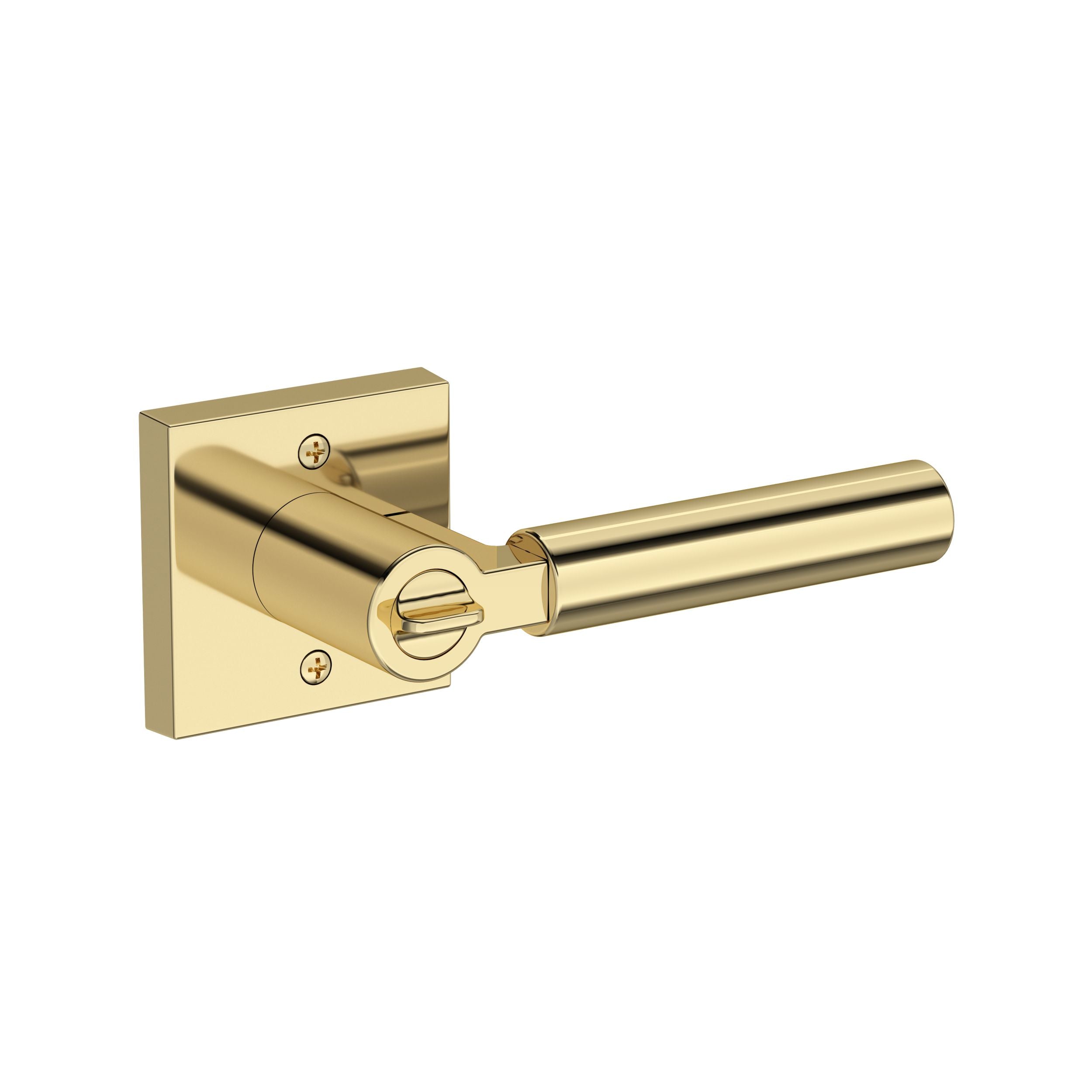 non lacquered brass door lever