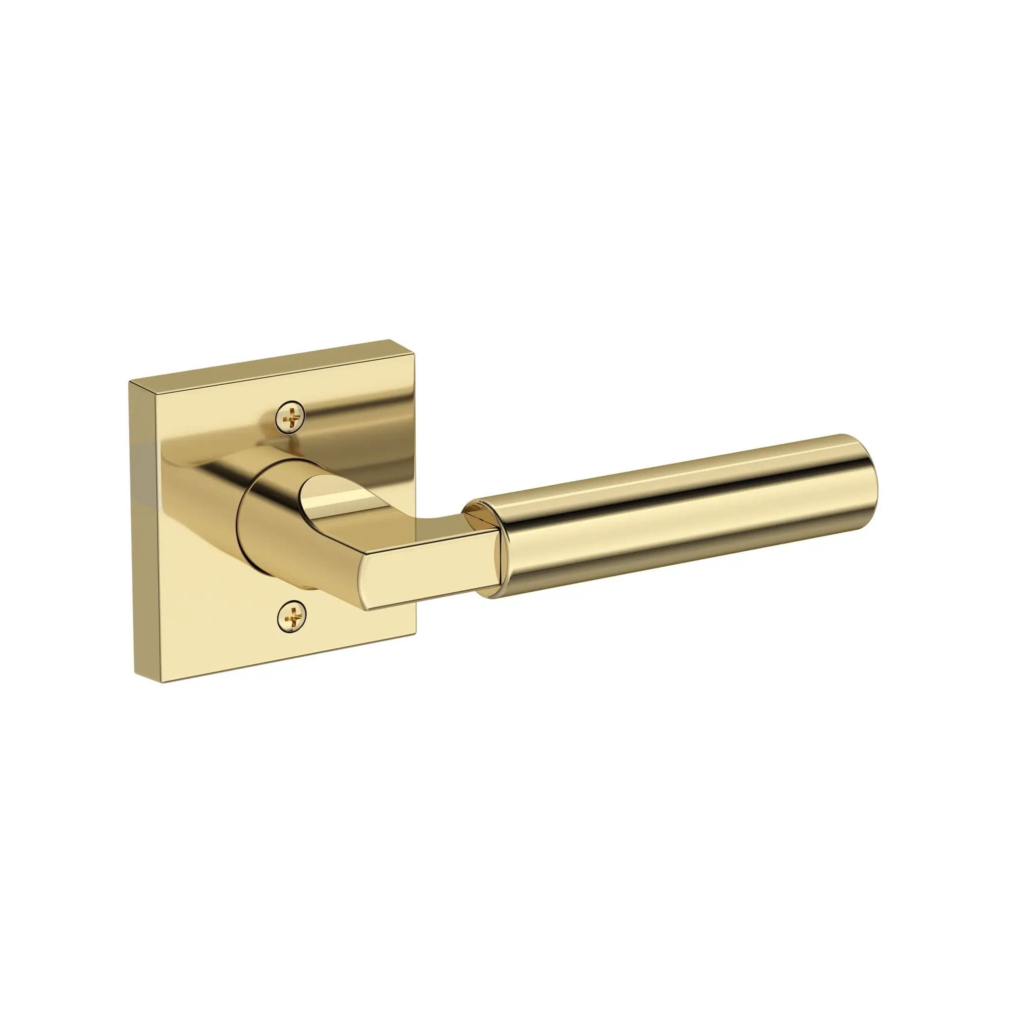 Baldwin Reserve Lake Forest Lever with Contemporary Square Rose by Baldwin