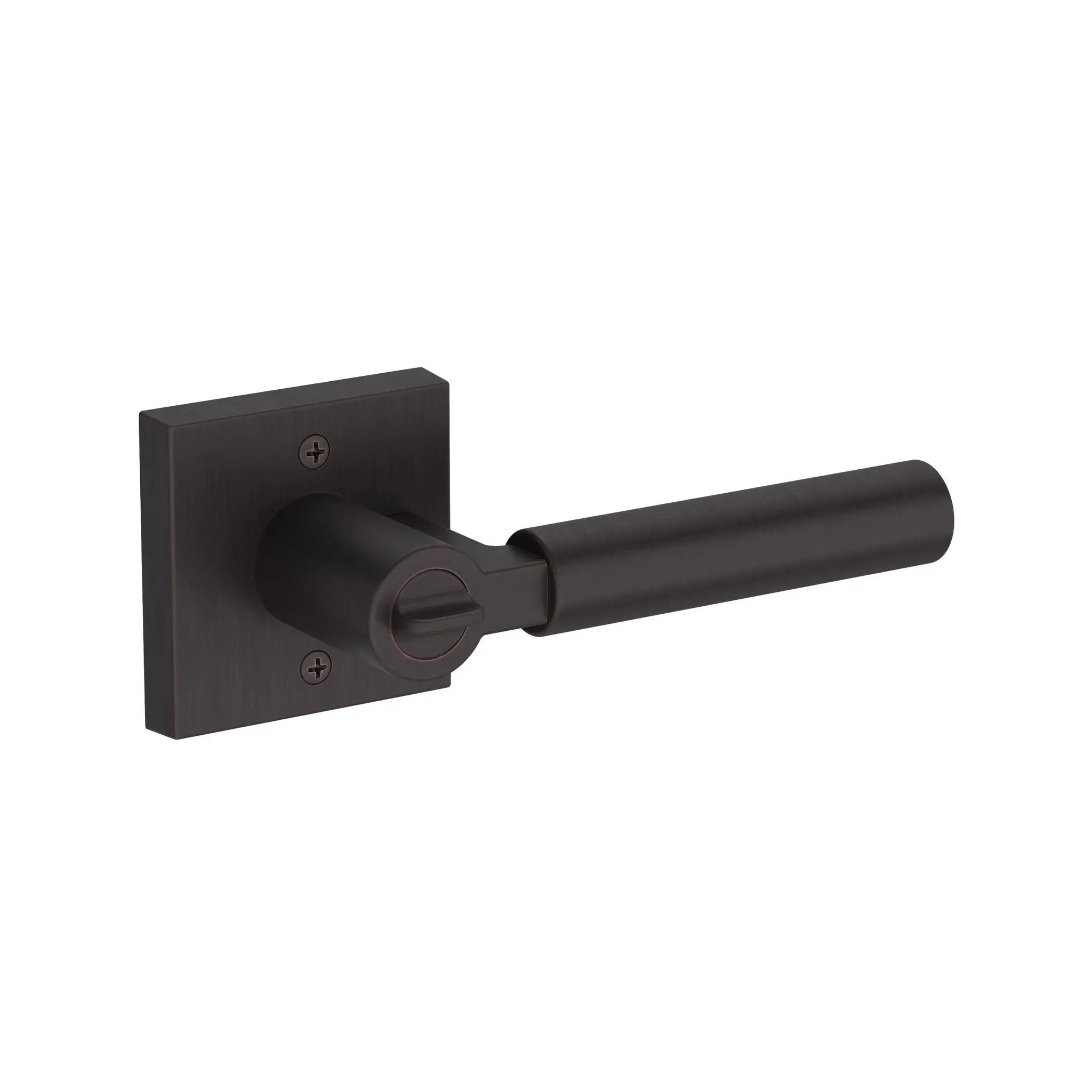 Baldwin Reserve Lake Forest Lever with Contemporary Square Rose by Baldwin
