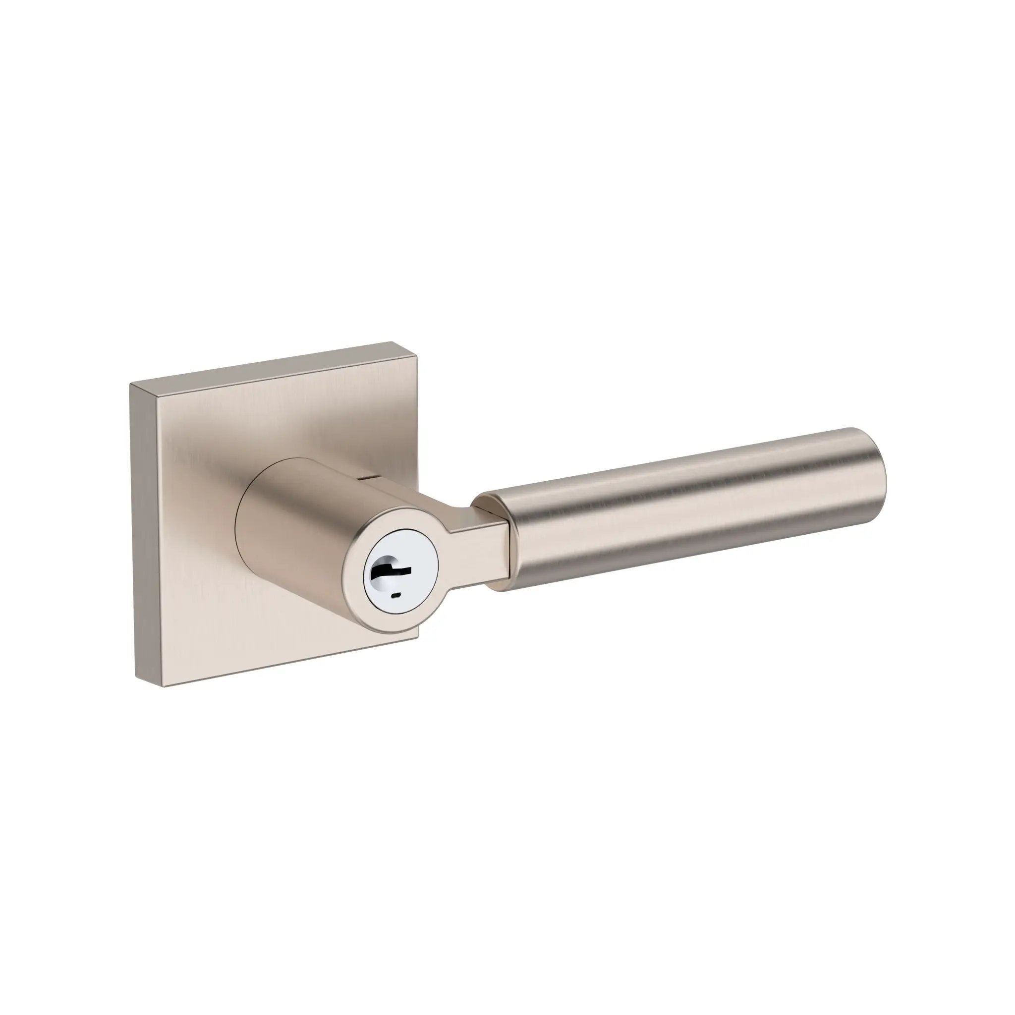 satin nickel door lever