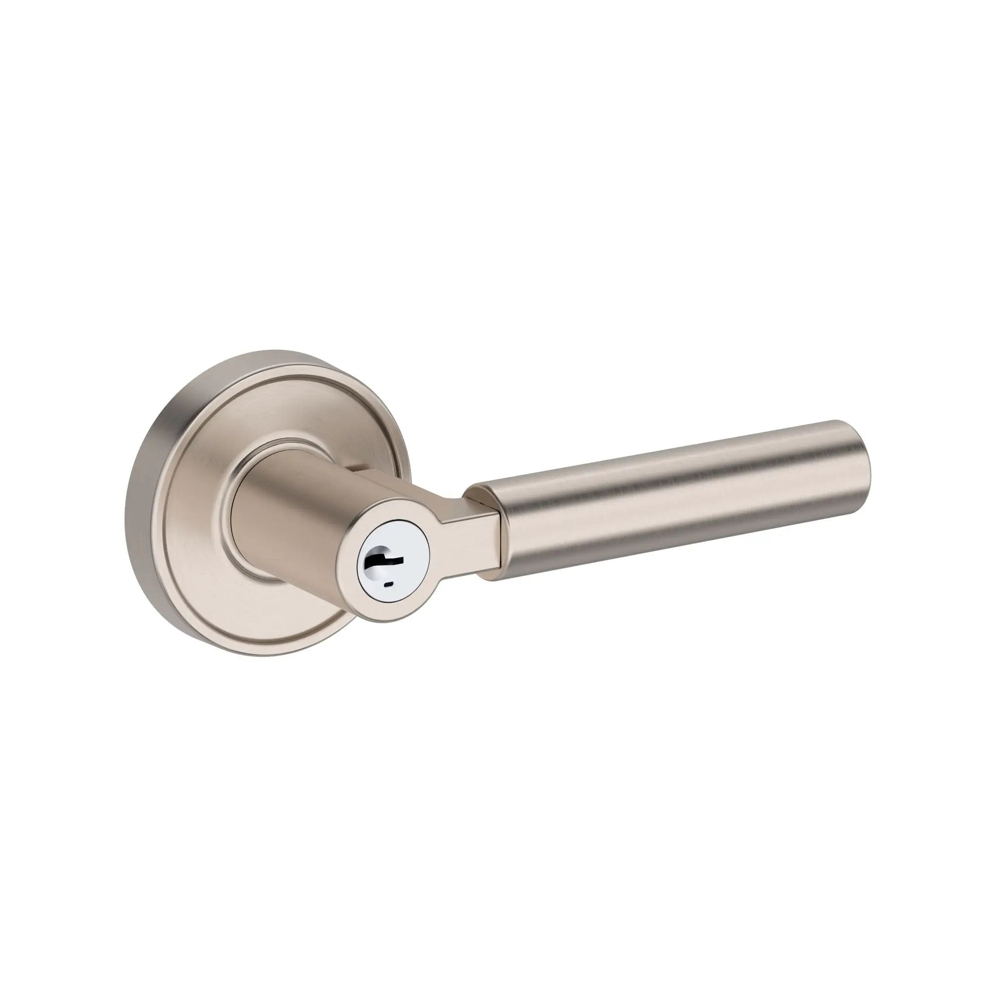 satin nickel door lever
