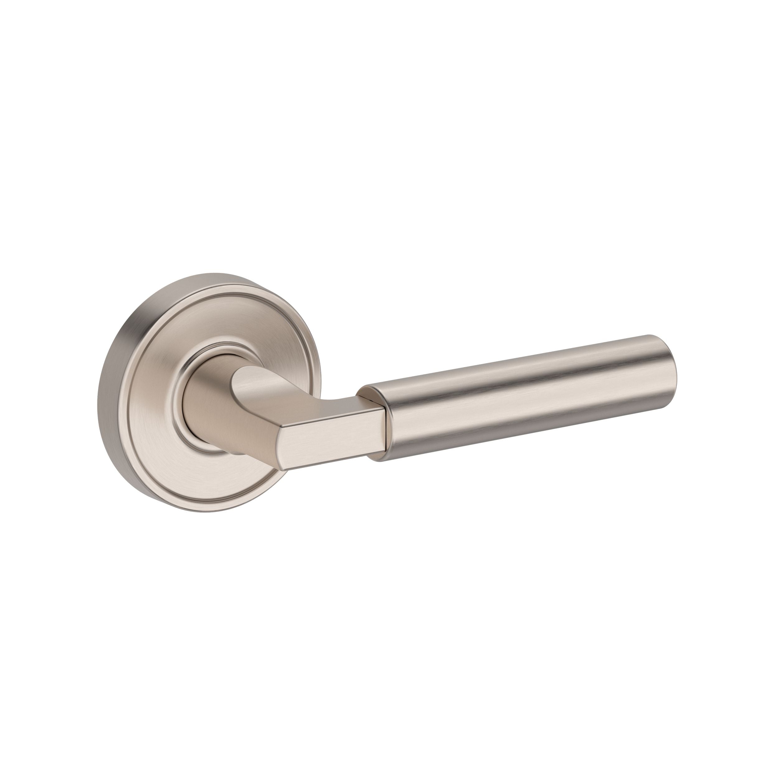 satin nickel door lever