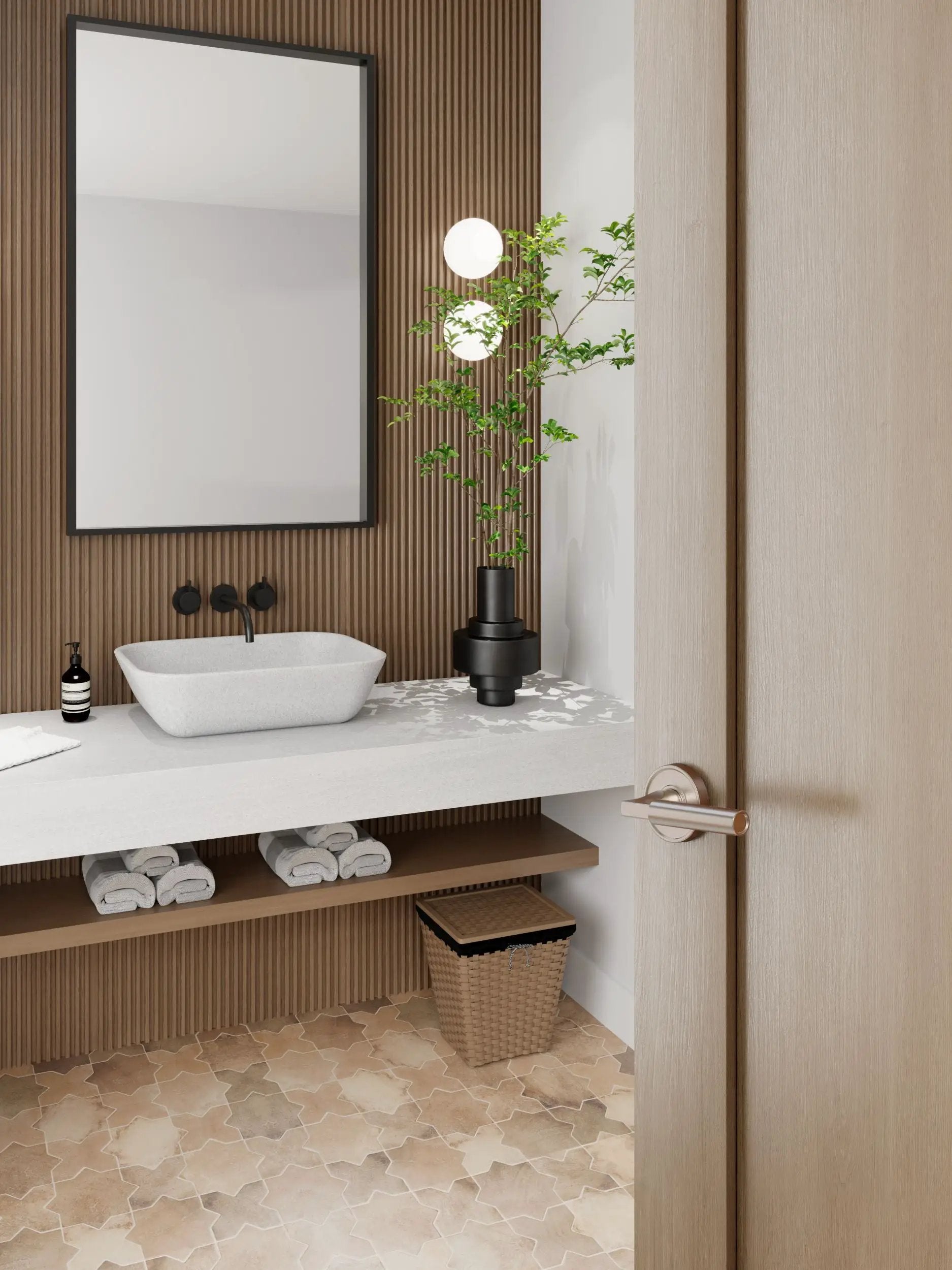 satin nickel door lever