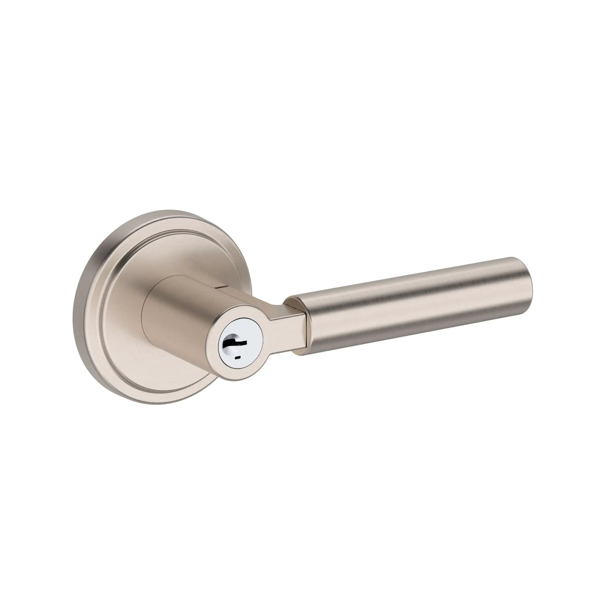 satin nickel door lever