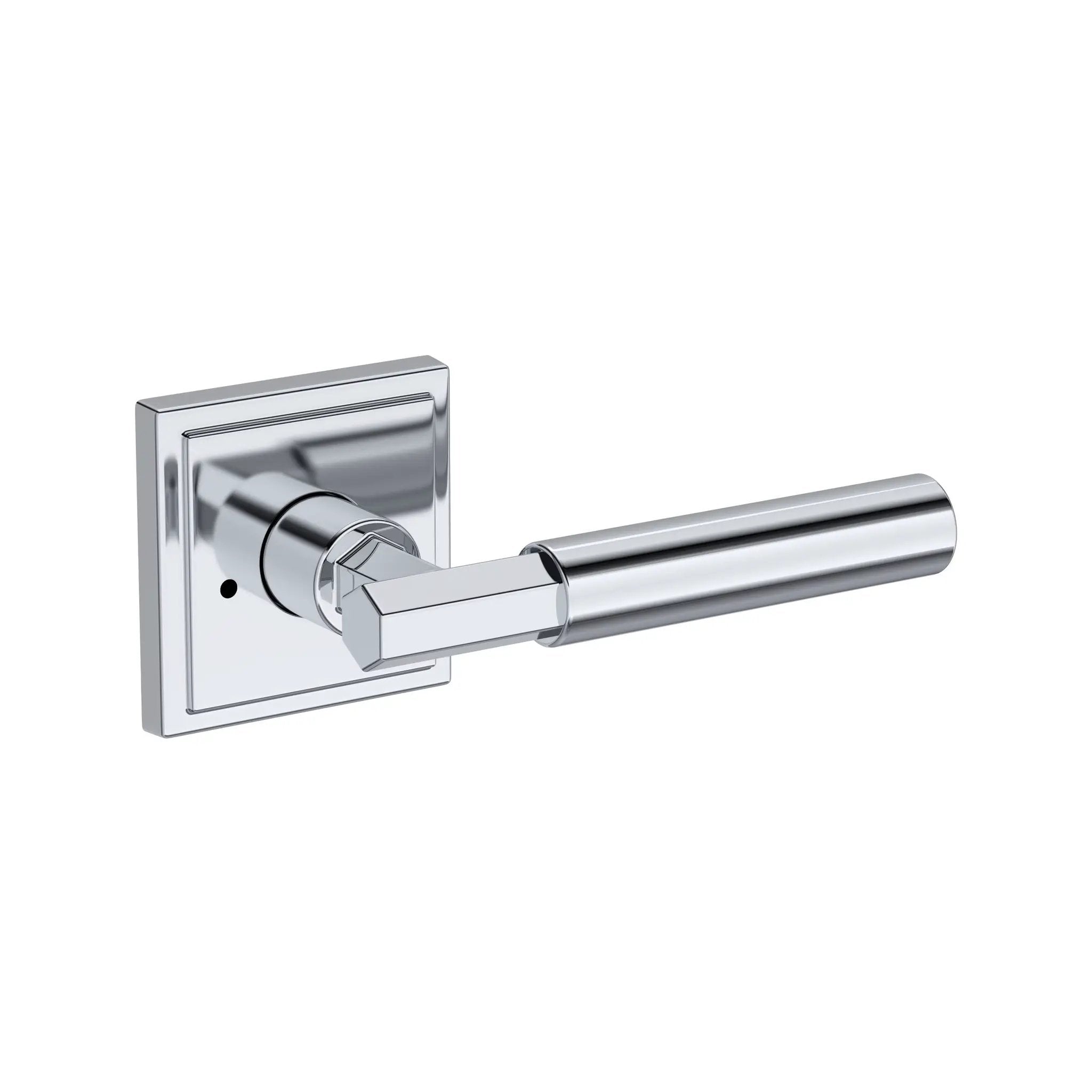 polished chrome door lever