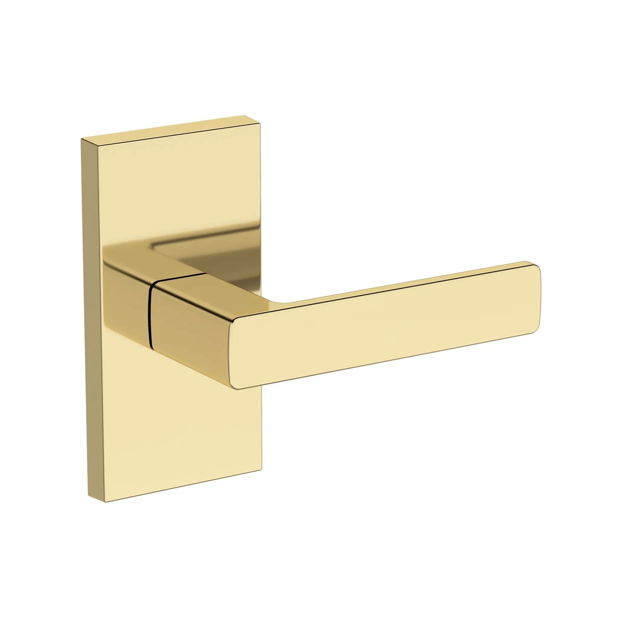 Baldwin Reserve Sharpewood Lever with Contemporary 5" Rose by Baldwin
