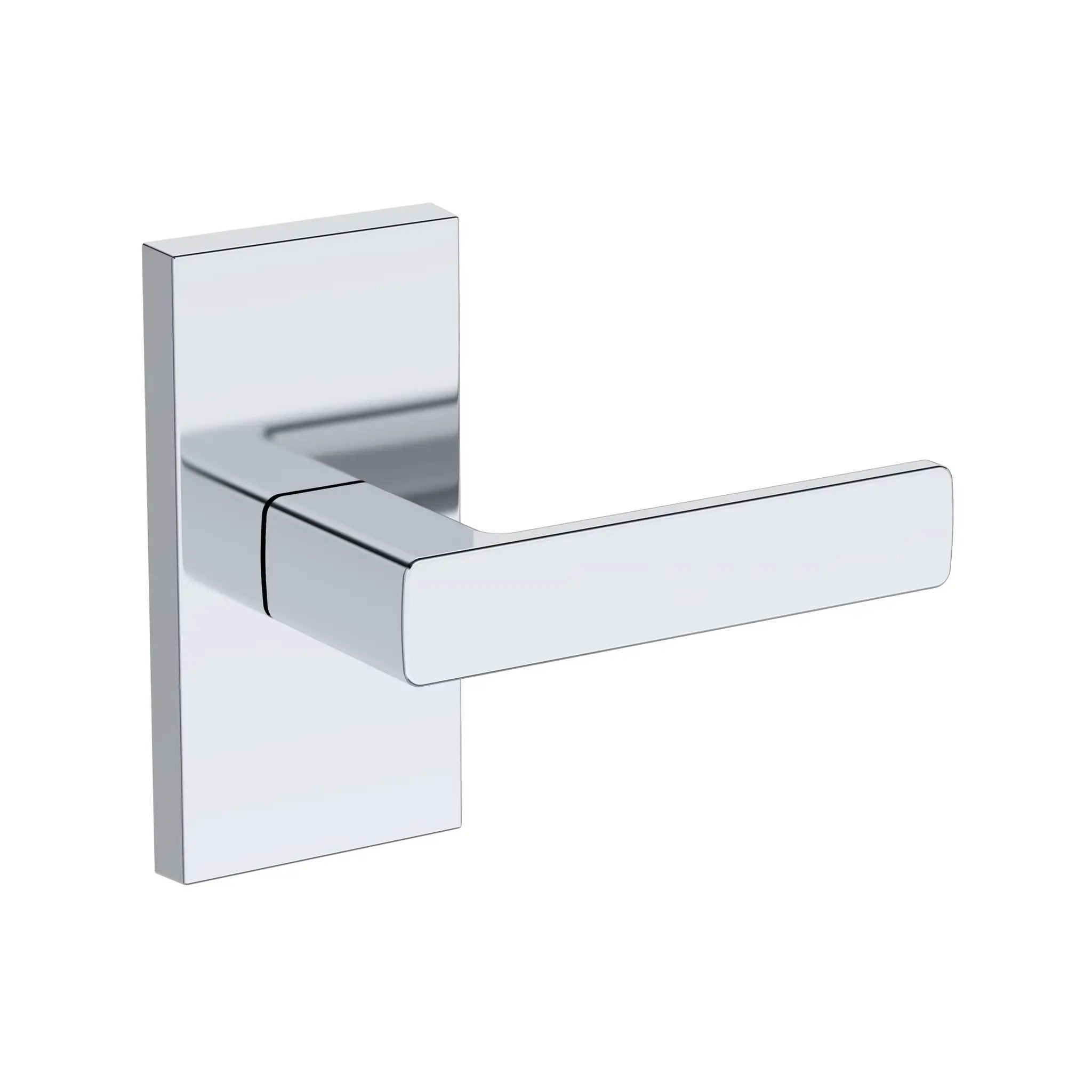 polished chrome door lever