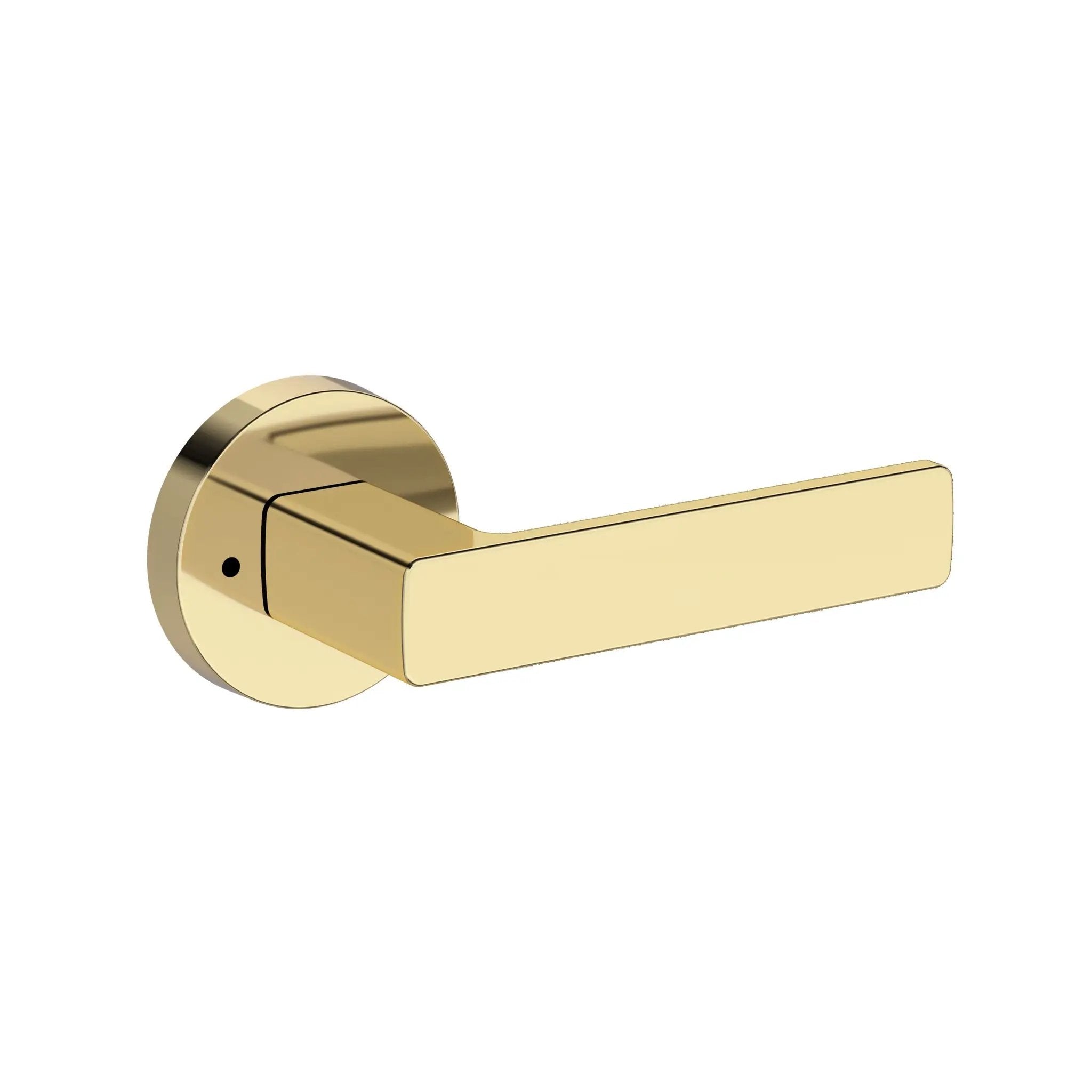 Baldwin Reserve Sharpewood Lever with Contemporary Round Rose by Baldwin