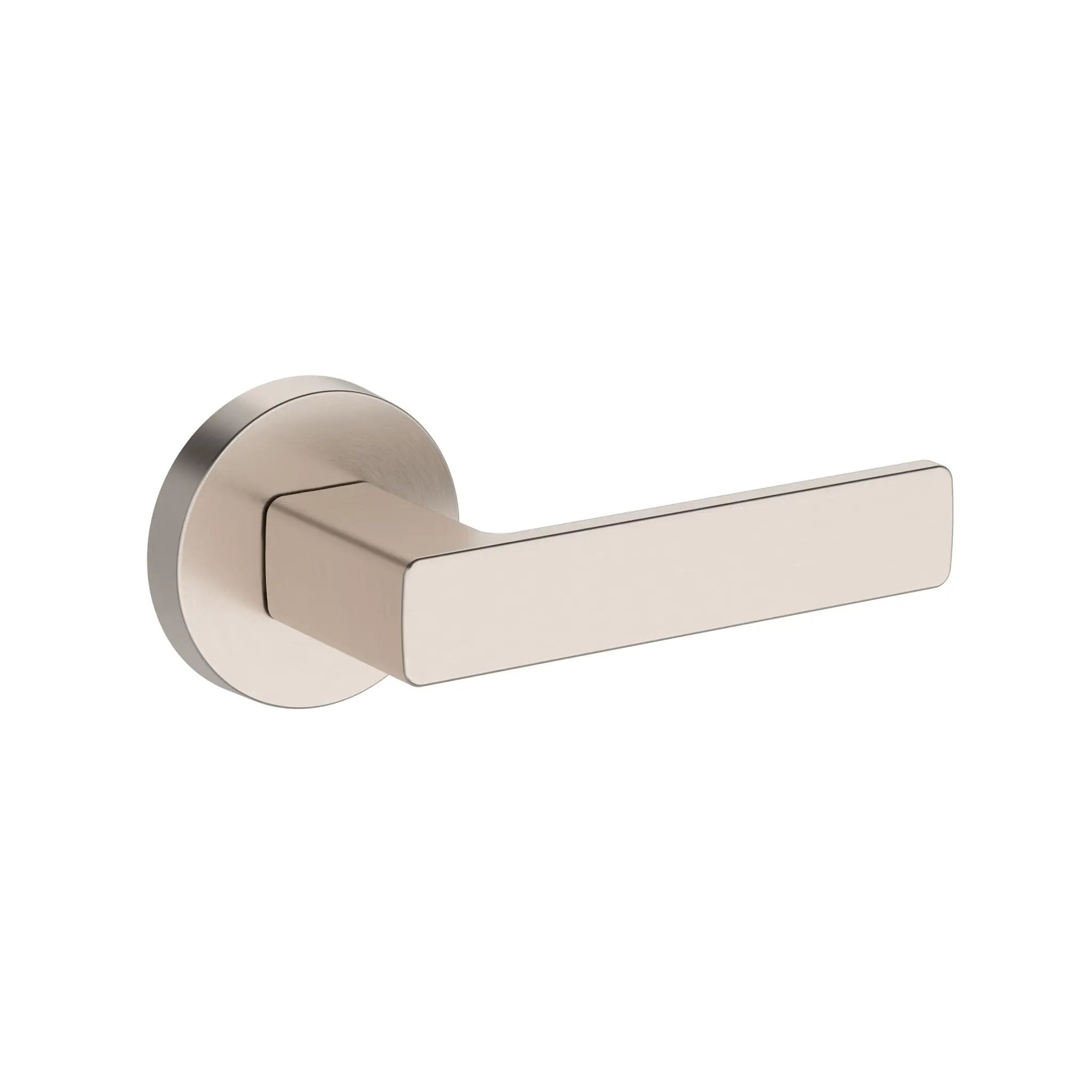 Baldwin Reserve Sharpewood Lever with Contemporary Round Rose by Baldwin