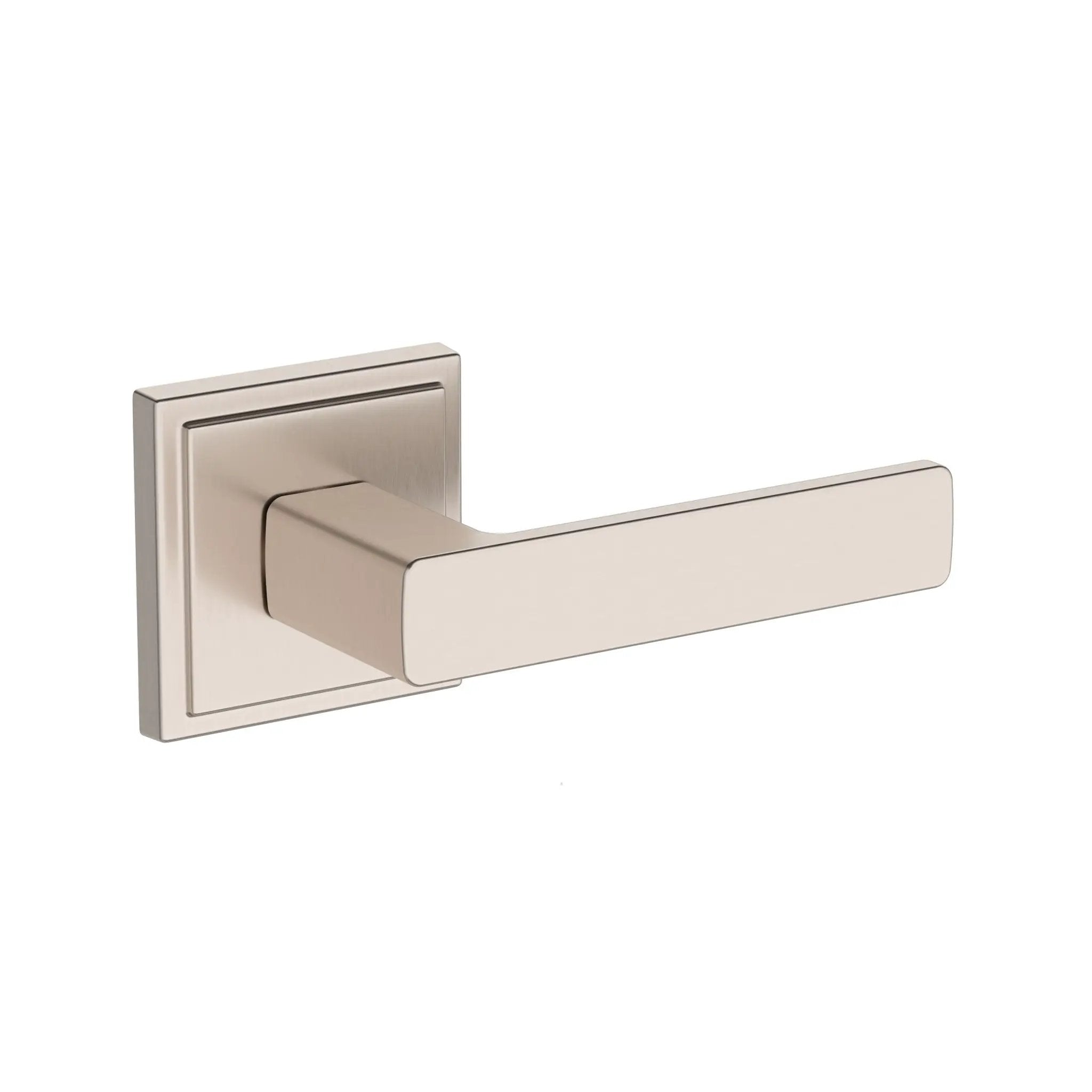 Baldwin Reserve Sharpewood Lever with Stepped Square Rose by Baldwin