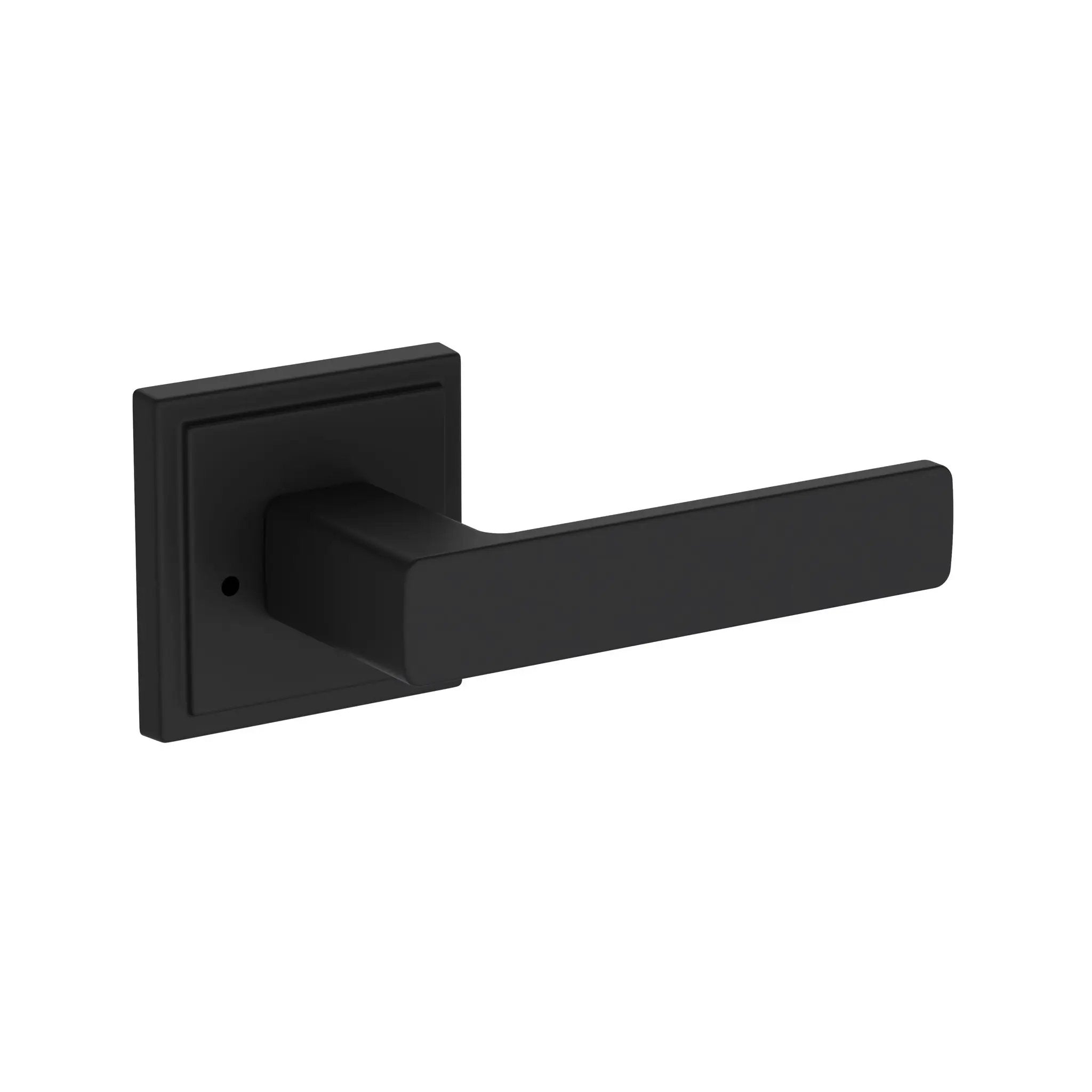 Baldwin Reserve Sharpewood Lever with Stepped Square Rose by Baldwin