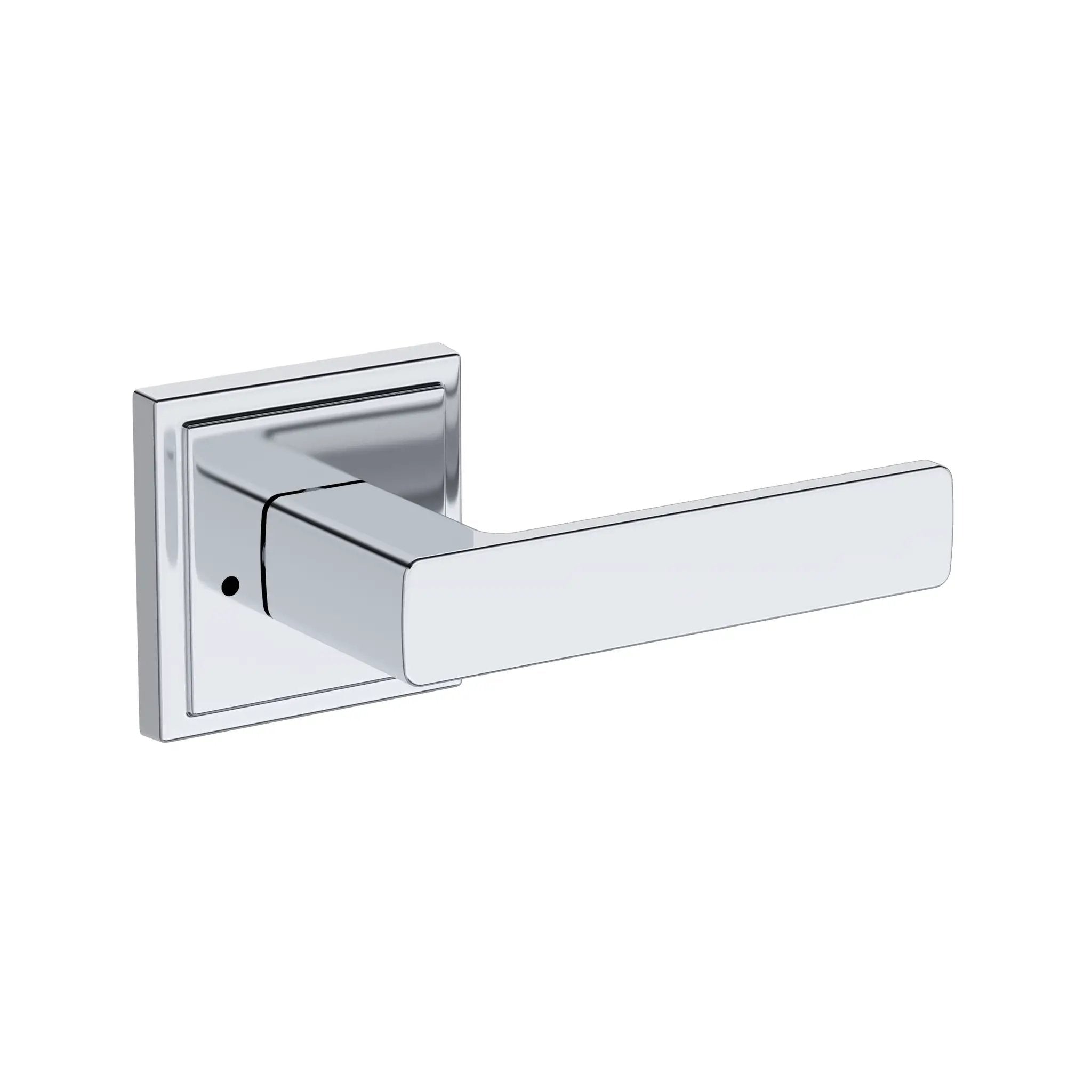Baldwin Reserve Sharpewood Lever with Stepped Square Rose by Baldwin
