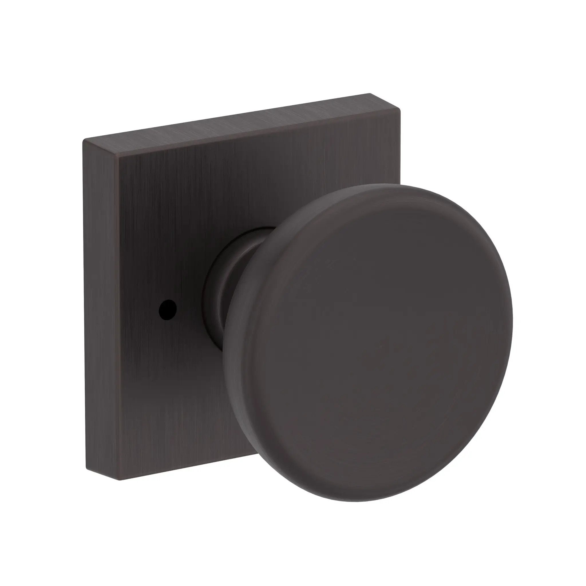 Baldwin Reserve Solvang Knob with Contemporary Square Rose by Baldwin