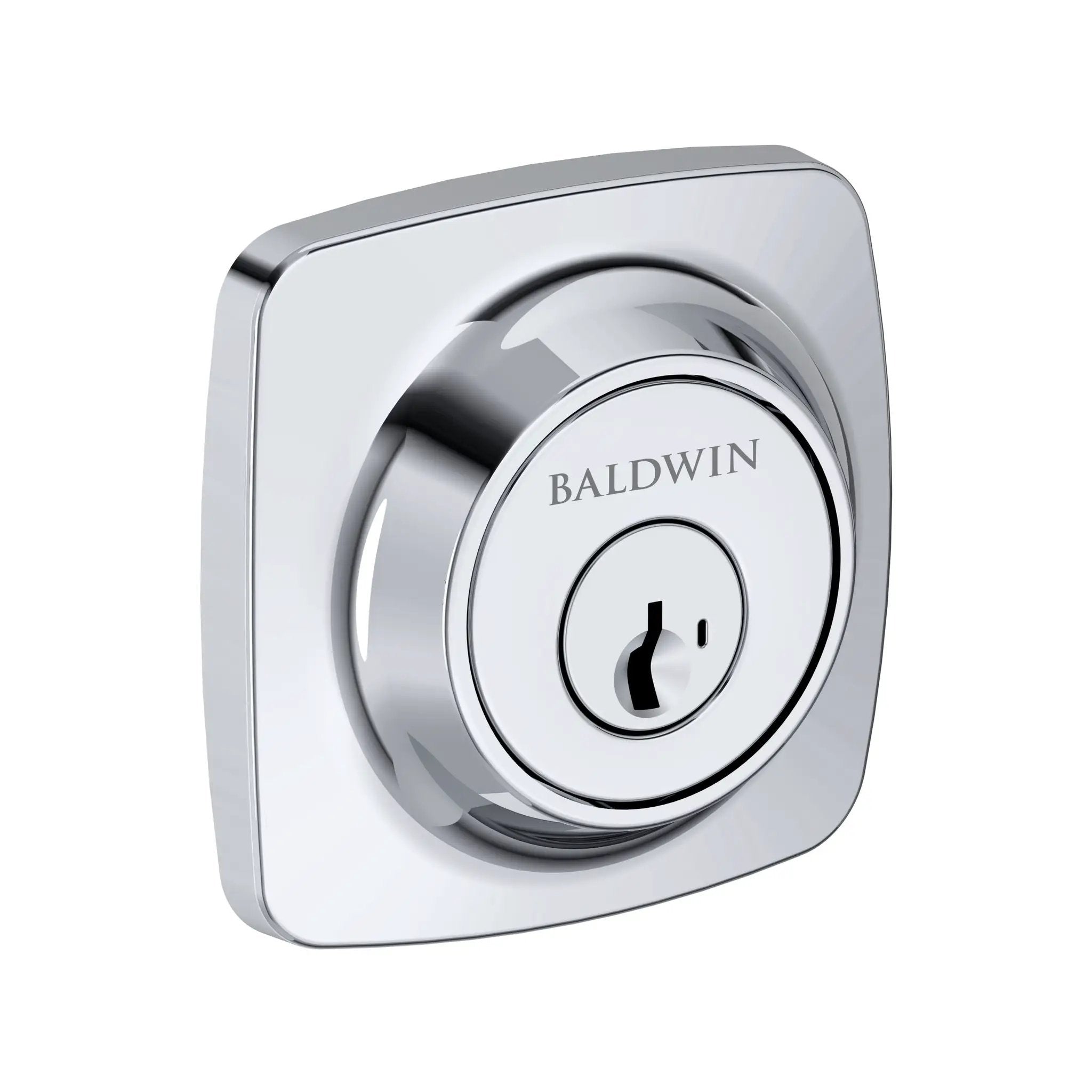 polished chrome door deadbolt