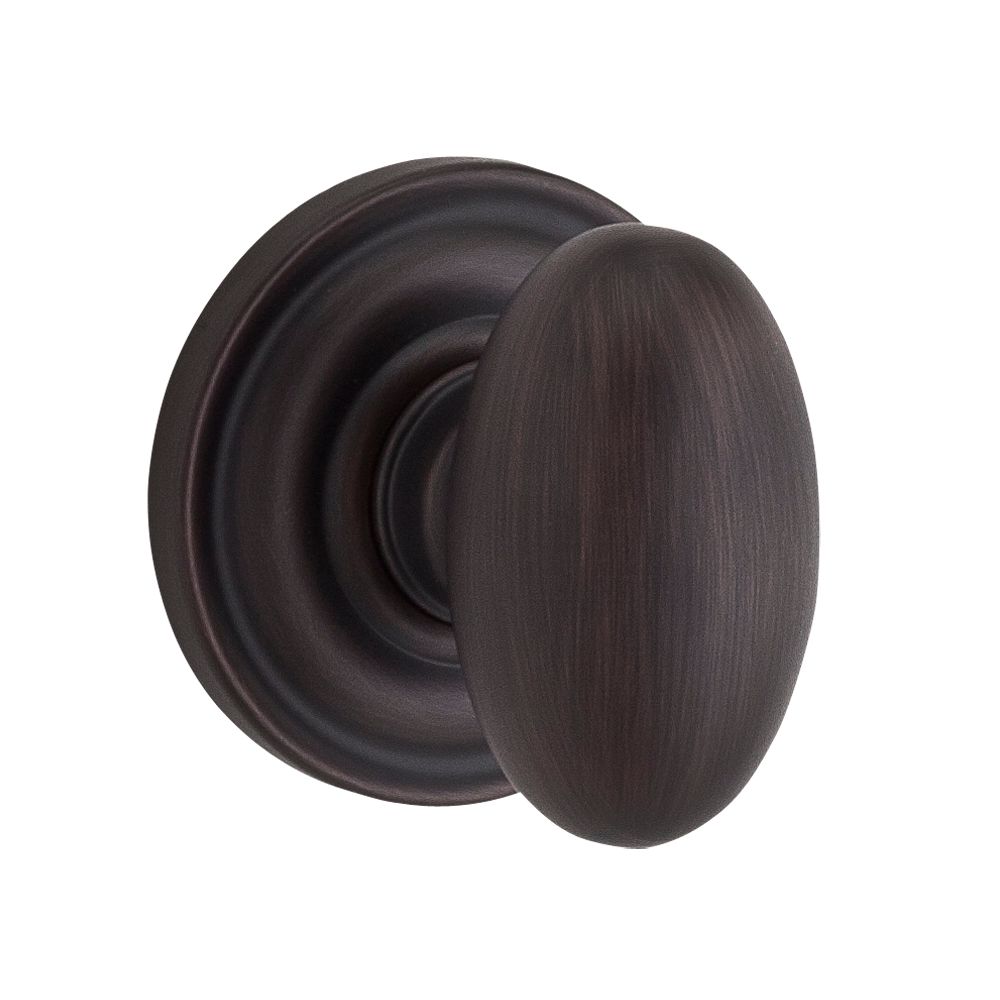 Baldwin Reserve Ellipse Knob and Traditional Round Rose