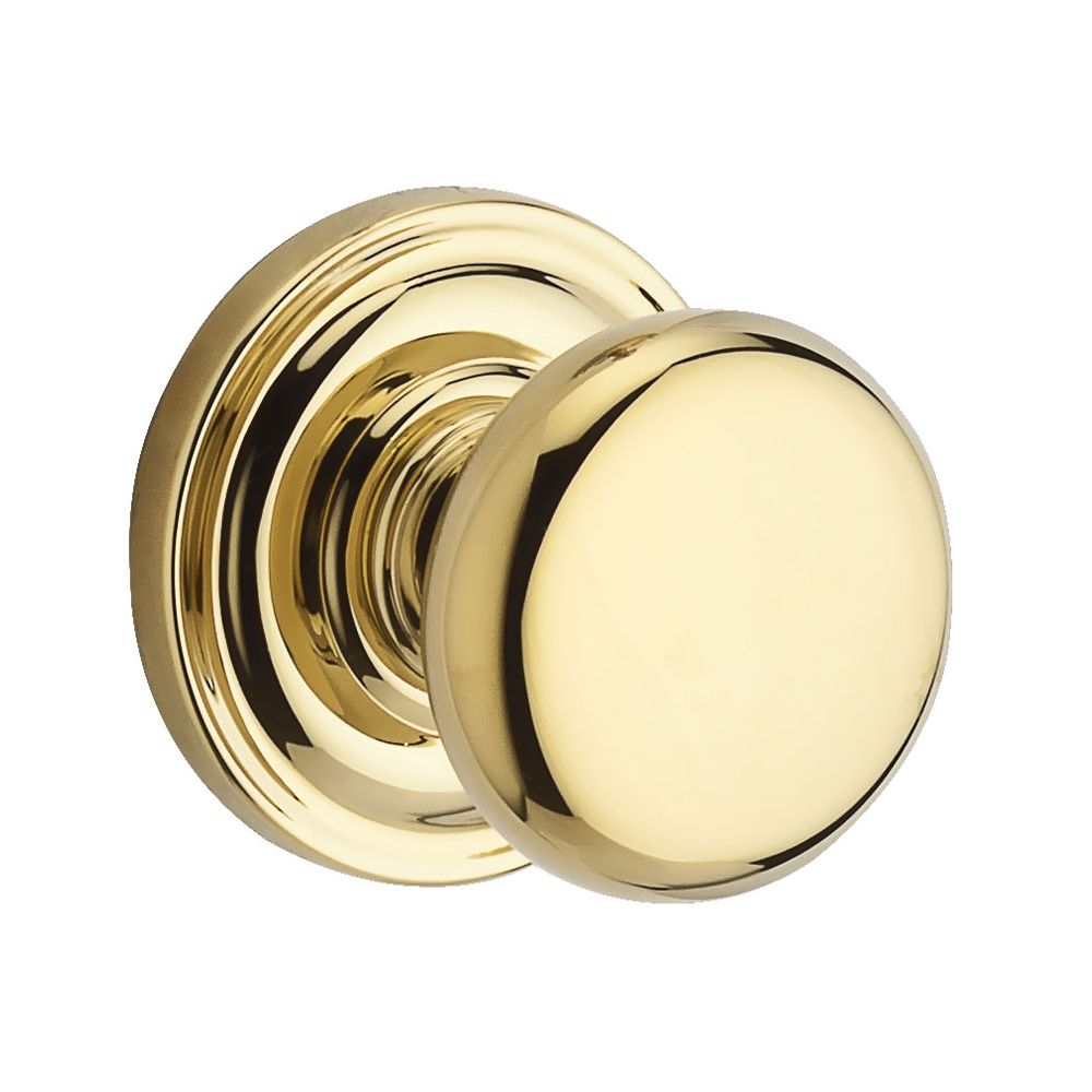 polished brass door knob
