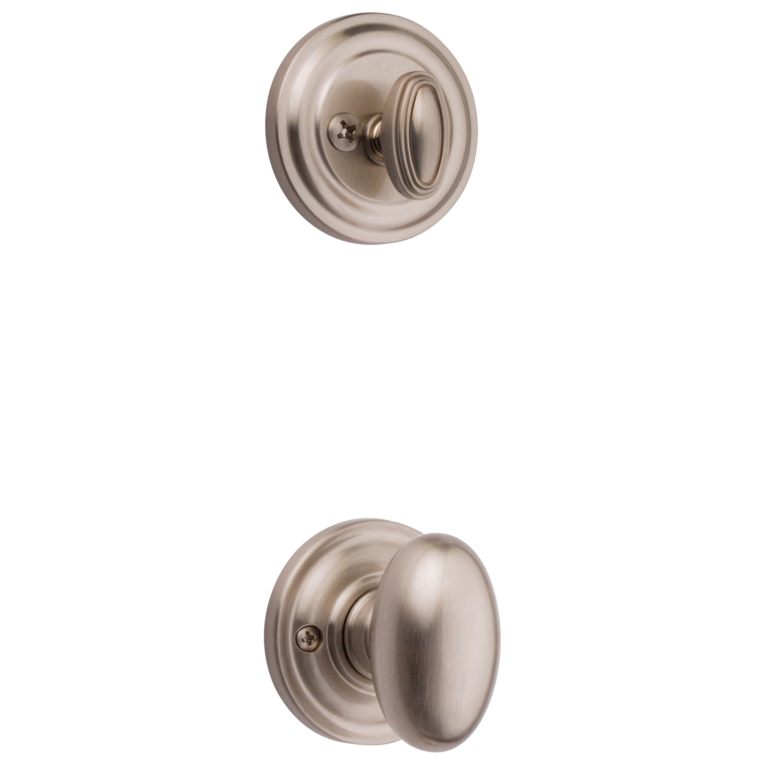 satin nickel door handle and knob