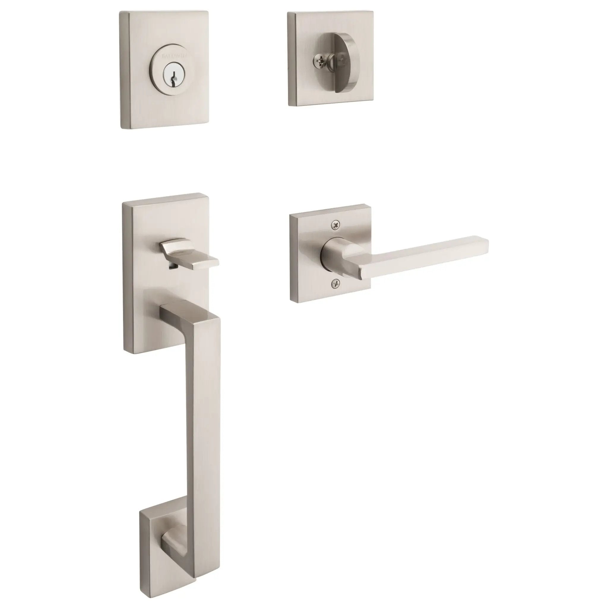 Baldwin Reserve La Jolla Handleset x Square Lever with Square Interior by Baldwin