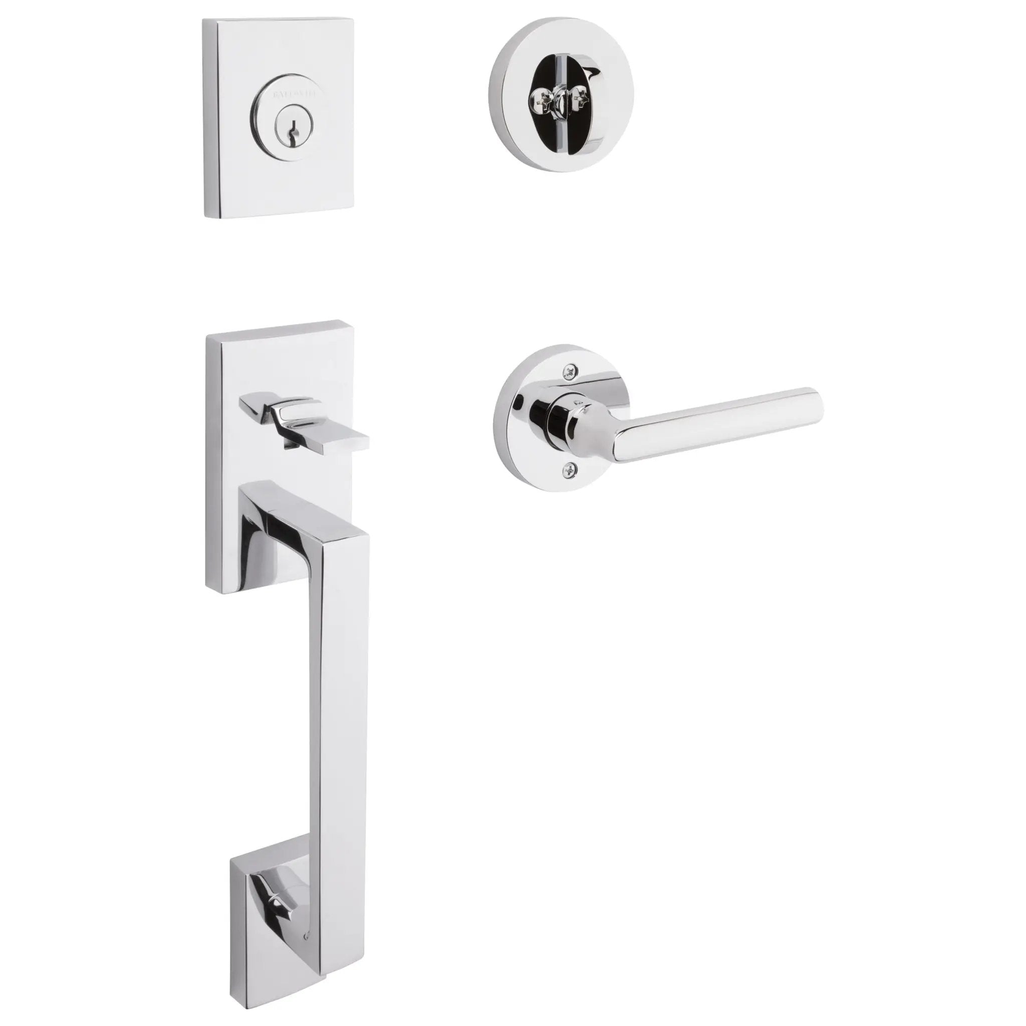 Baldwin Reserve La Jolla Handleset x Tube Lever with Square Interior by Baldwin