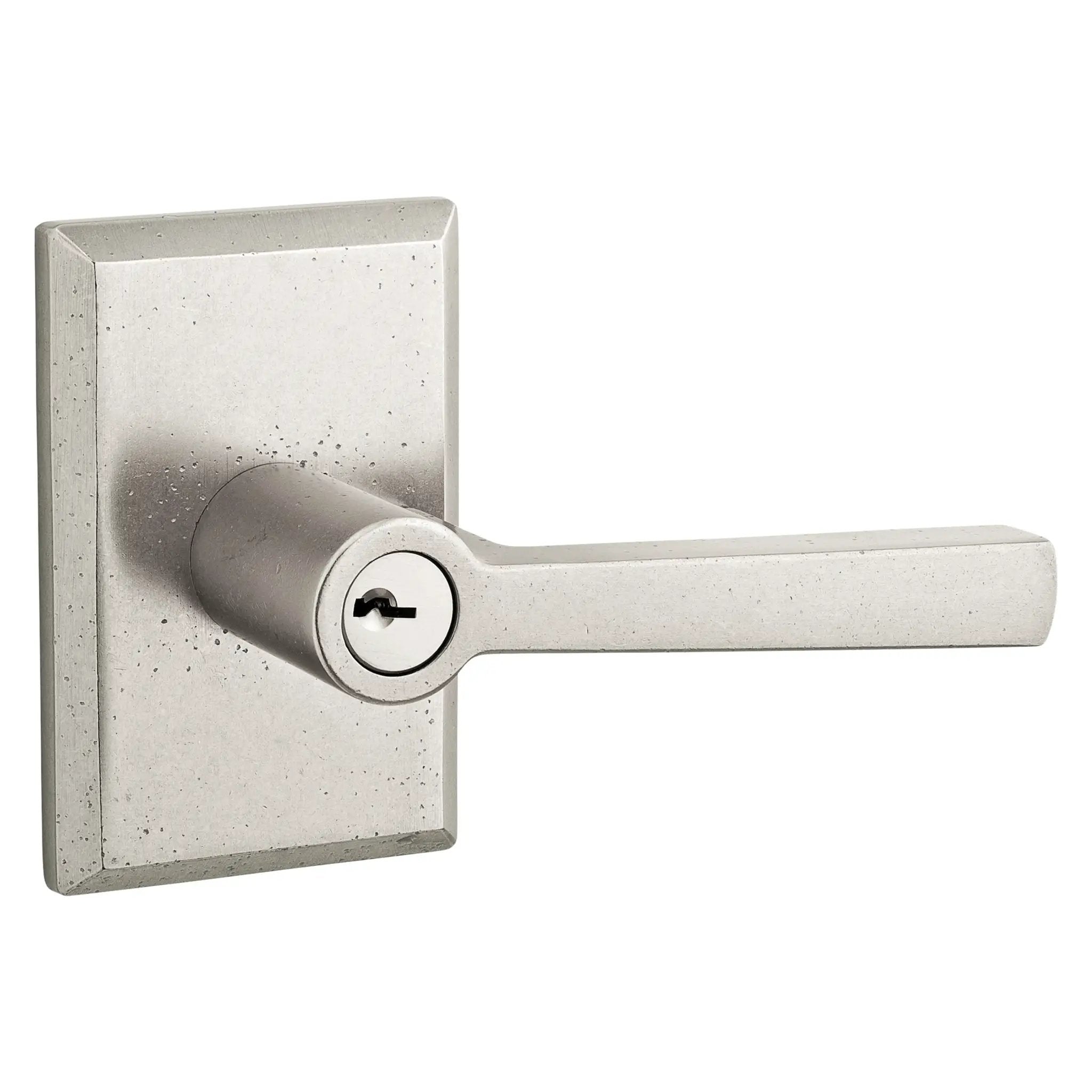 Baldwin Reserve Taper Lever and Rustic Square Rose by Baldwin