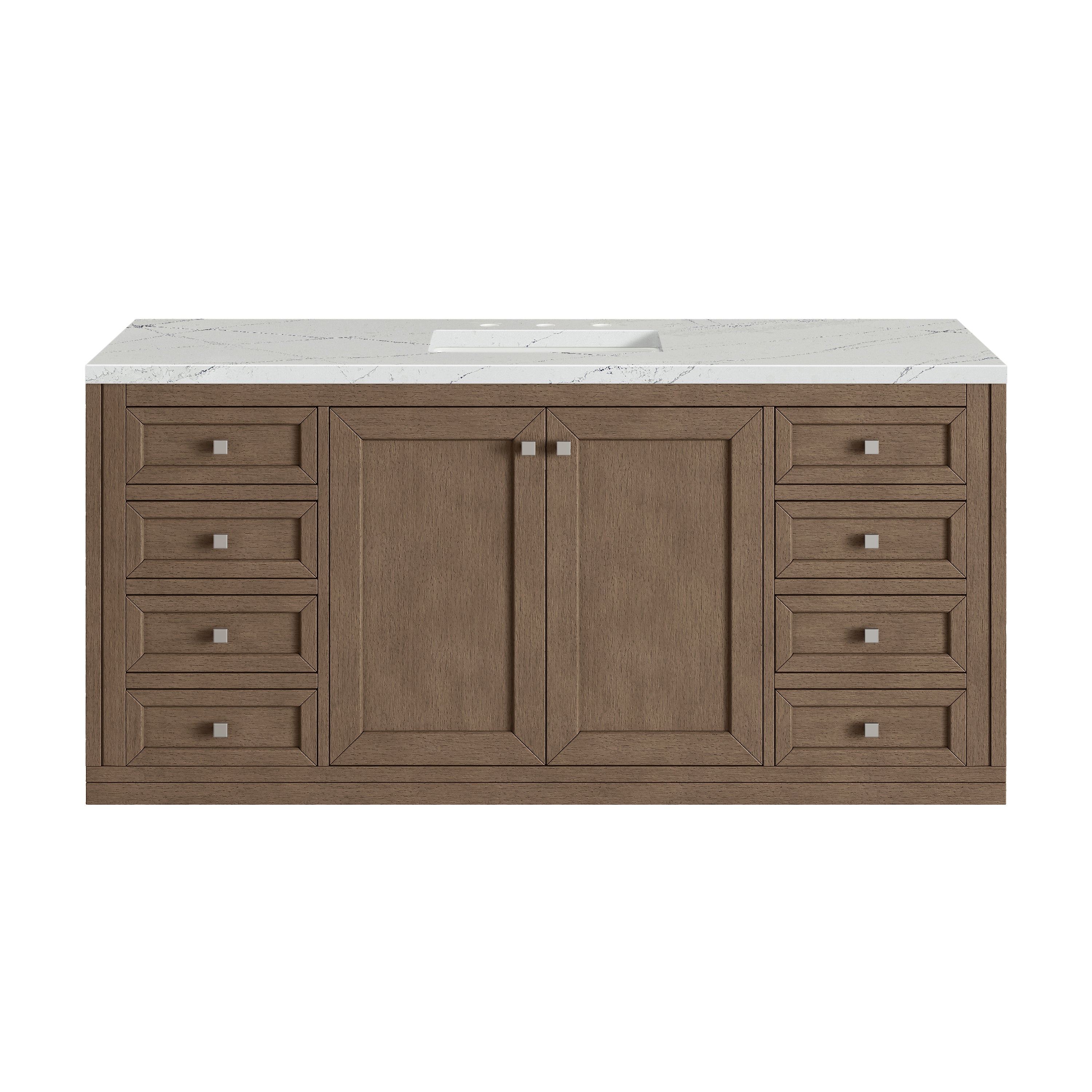 James Martin Vanities Chicago 60" Single Vanity - Whitewashed Walnut
