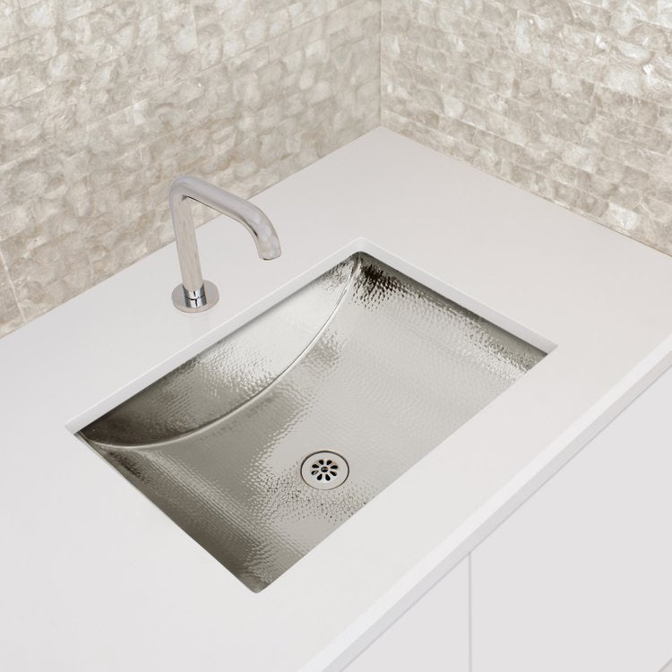 polished nickel sink