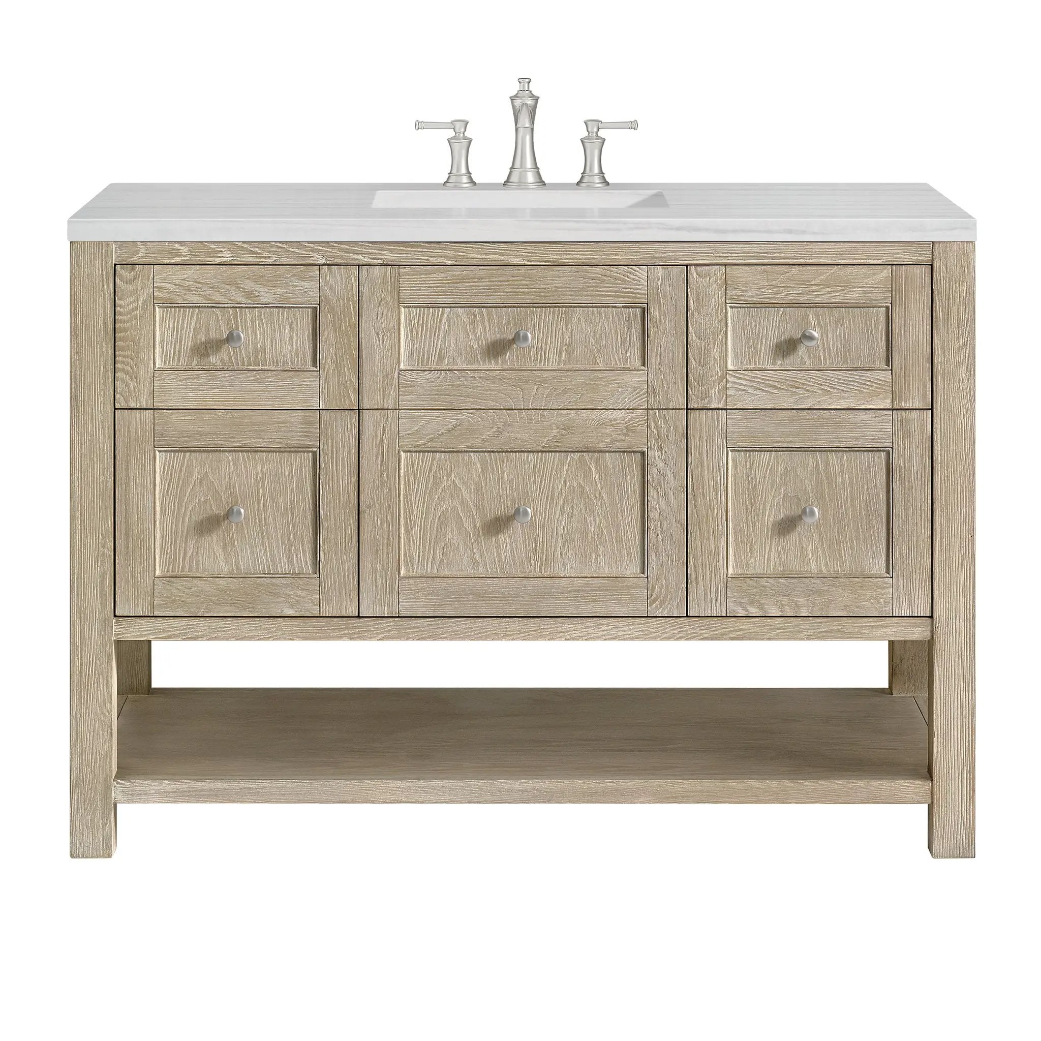 James Martin Breckenridge 48" Single Vanity Set - Whitewashed Oak by James Martin Vanities