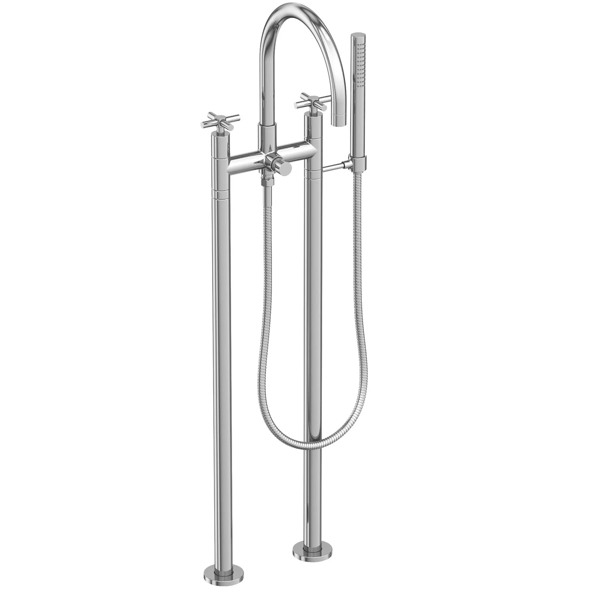 polished chrome hand shower set