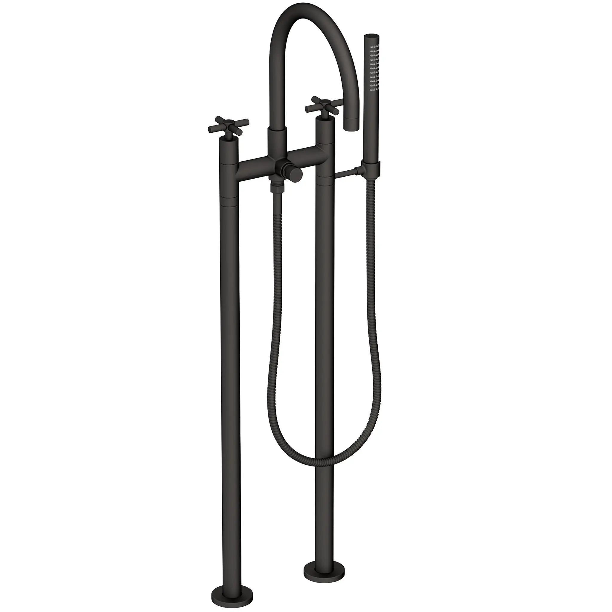 Newport Brass East Linear Exposed Tub & Hand Shower Set w/Risers by Newport Brass