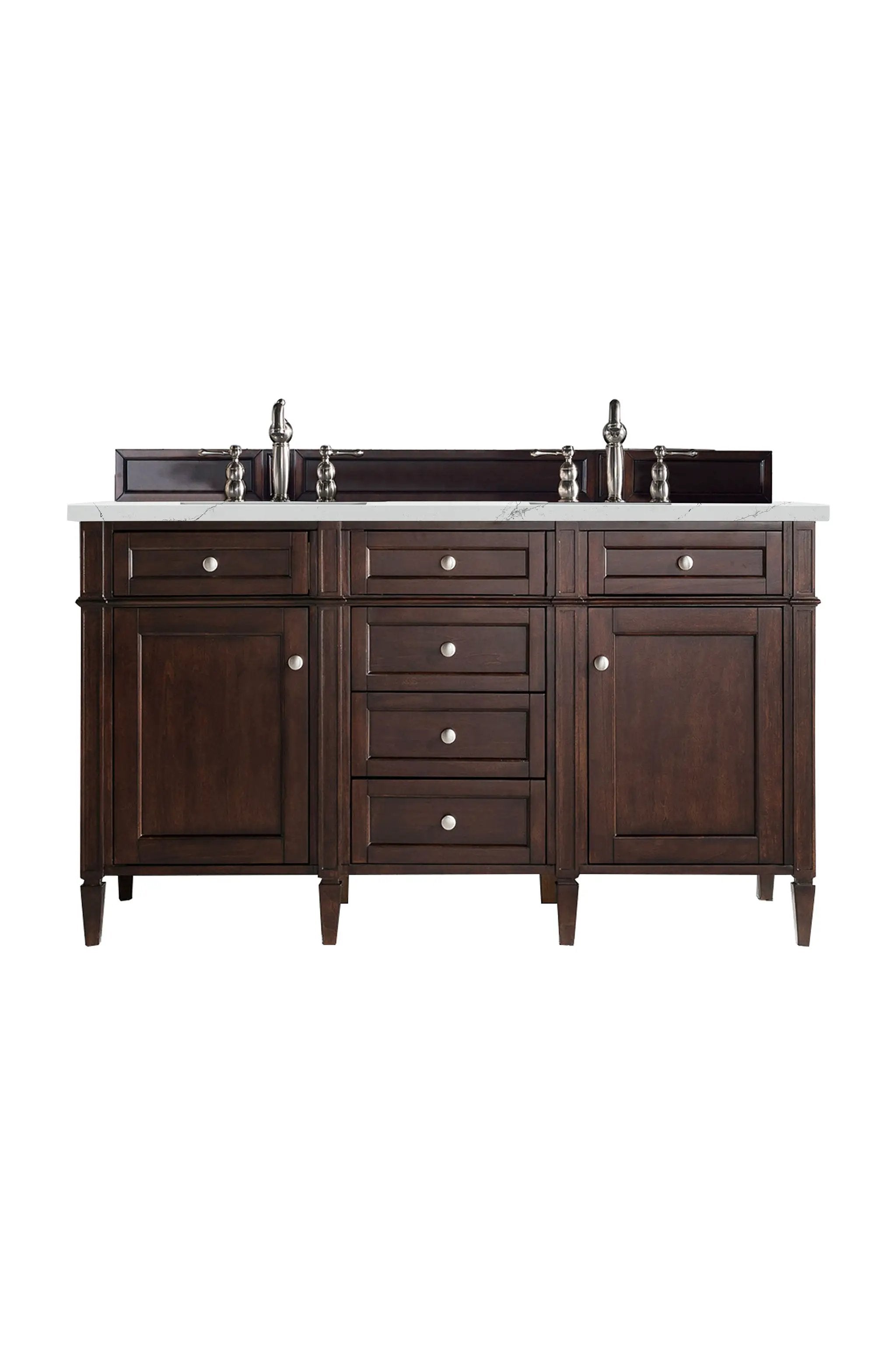 James Martin Brittany 60" Double Vanity Set - Burnished Mahogany by James Martin Vanities
