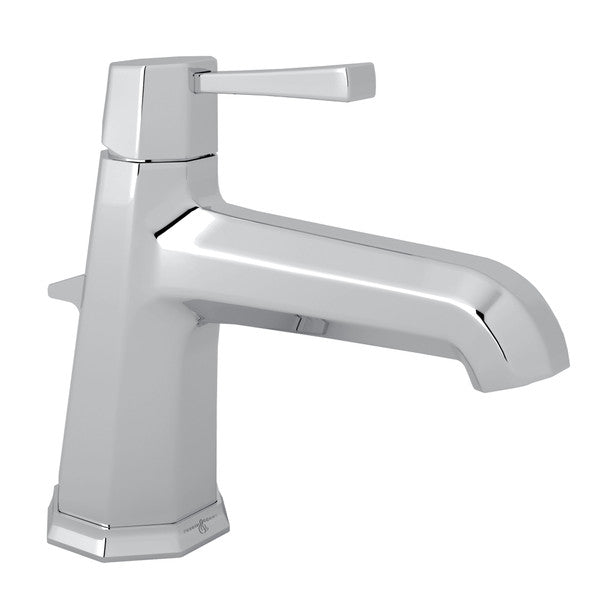 polished chrome bathroom faucet