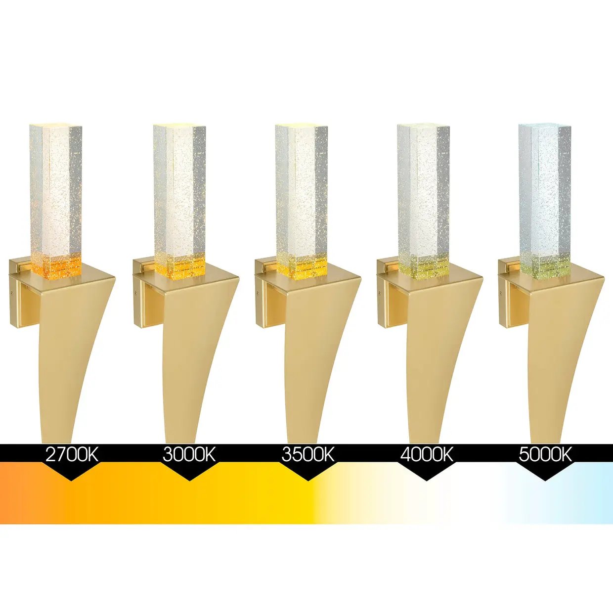 satin gold mount base