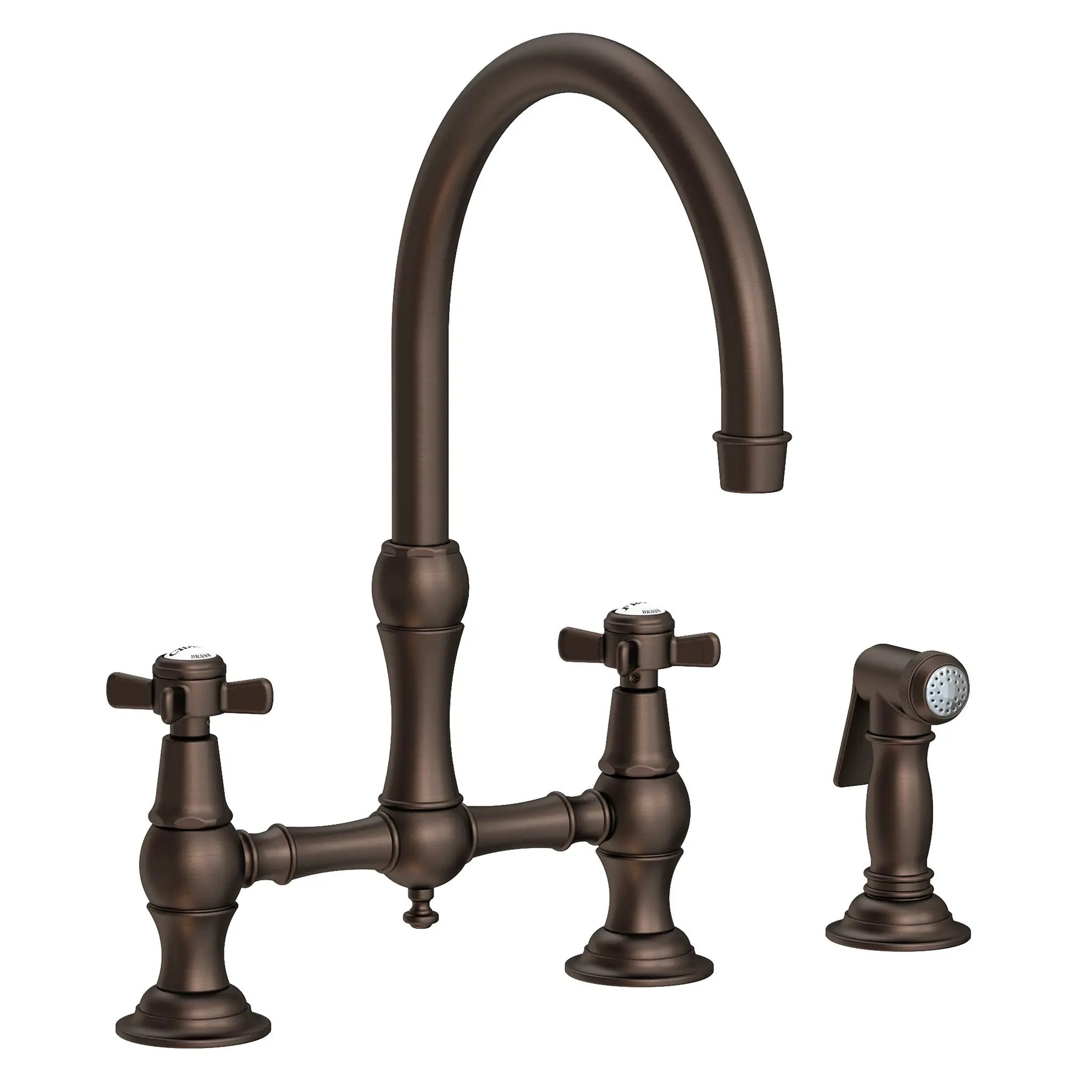 Newport Brass Fairfield Kitchen Bridge Faucet with Side Spray by Newport Brass