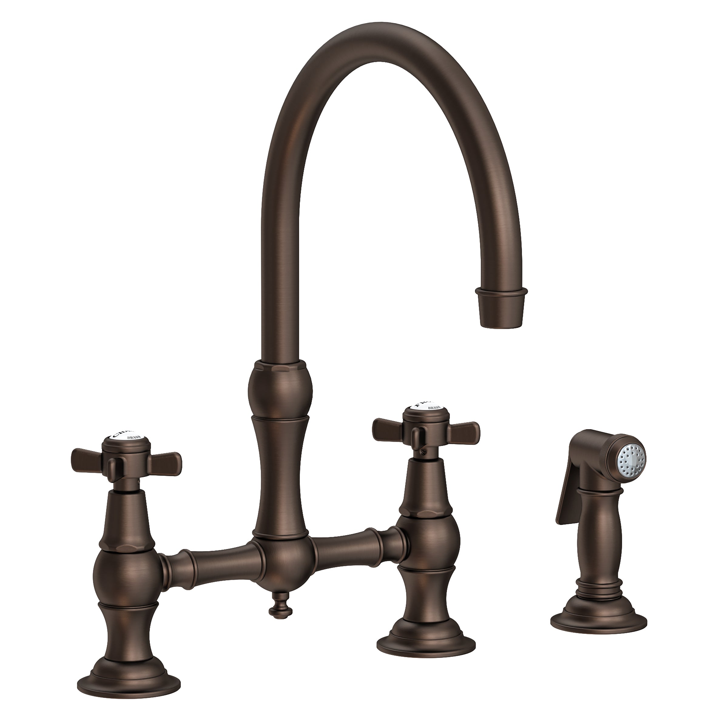 Newport Brass Fairfield Kitchen Bridge Faucet with Side Spray