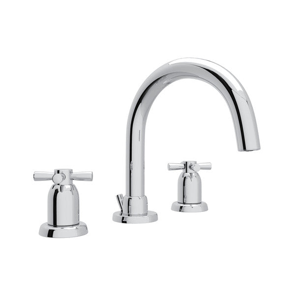 polished chrome bathroom faucet