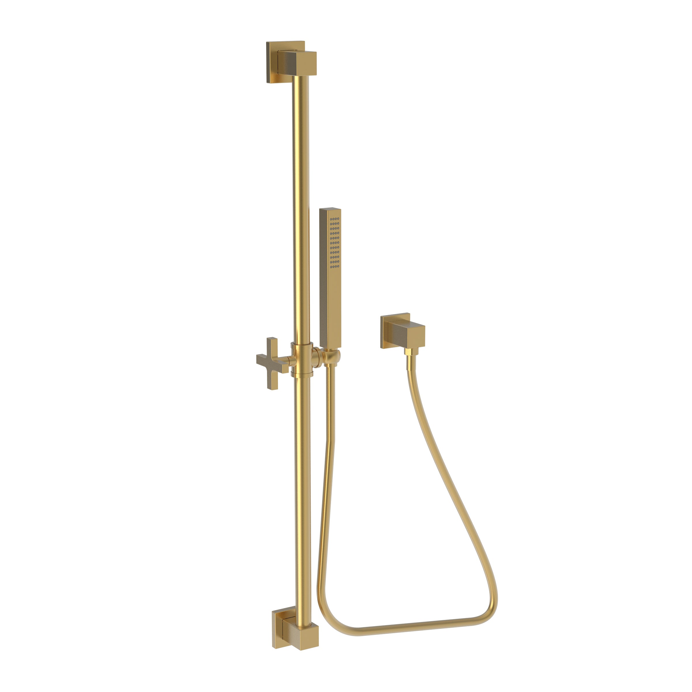 Newport Brass Tub & Shower Slide Bar with Single Function Hand Shower Set