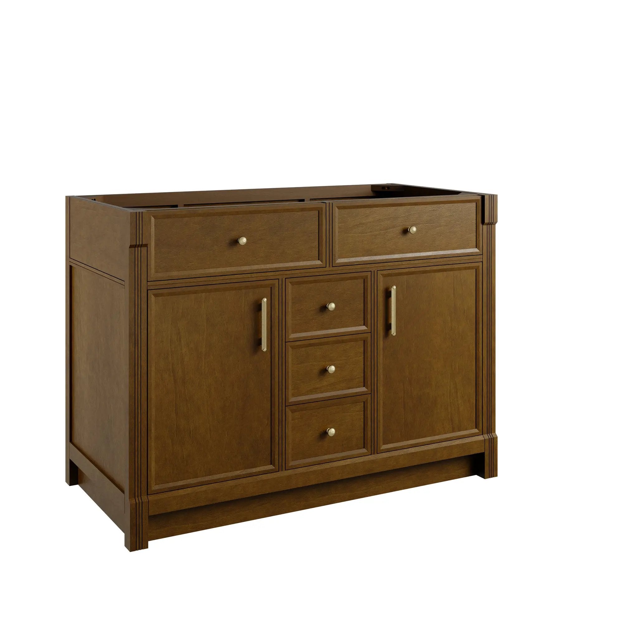 honey oak vanity