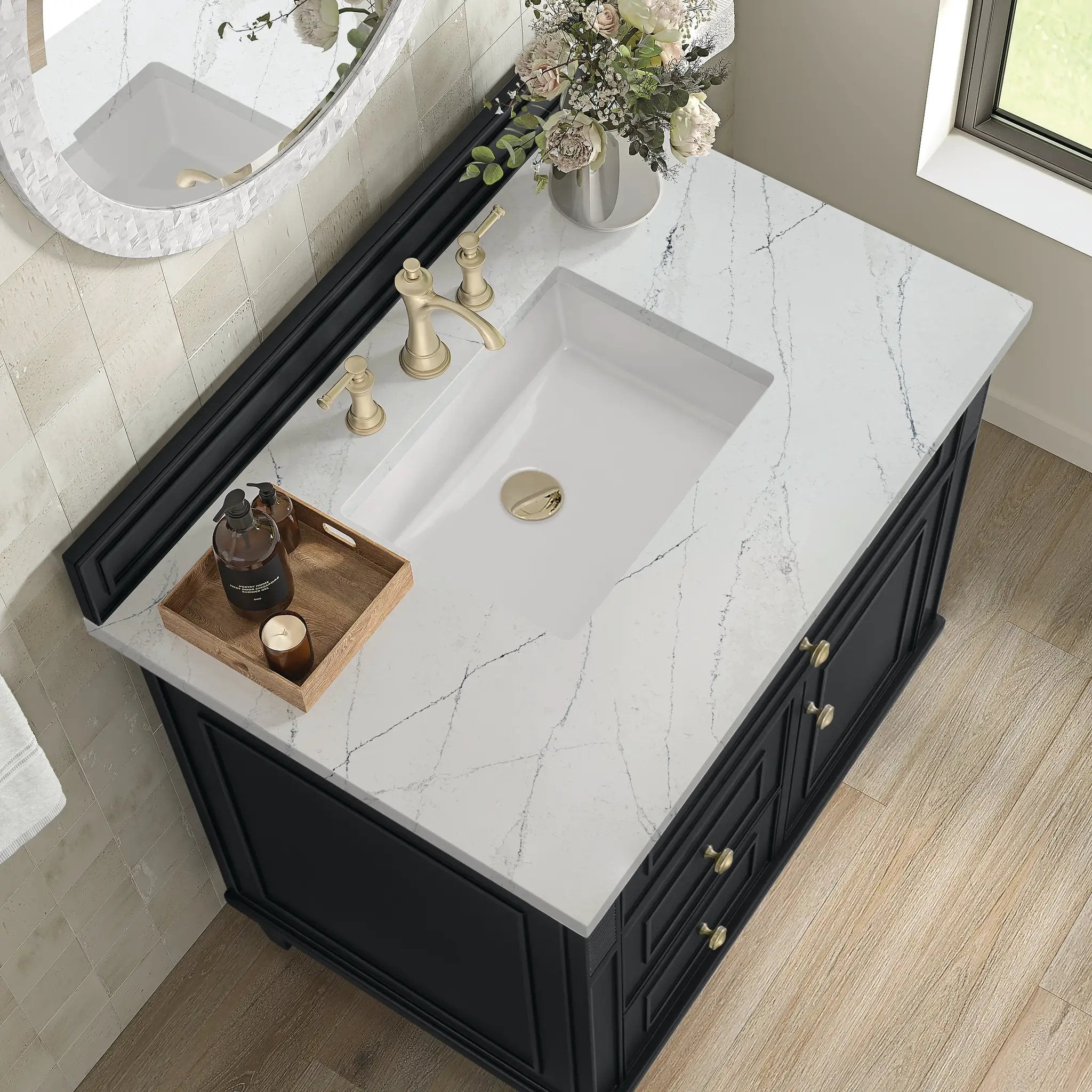 black onyx vanity
